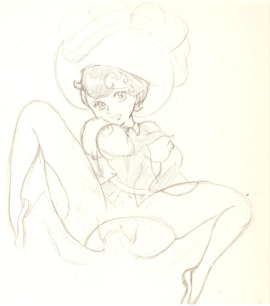 1girls breasts female nipples princess_knight princess_sapphire short_hair sketch skullio tagme tomboy