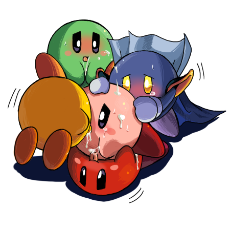 cum cute kaby keeby kirby kirby_(series) korby meta_knight nintendo tagme treating