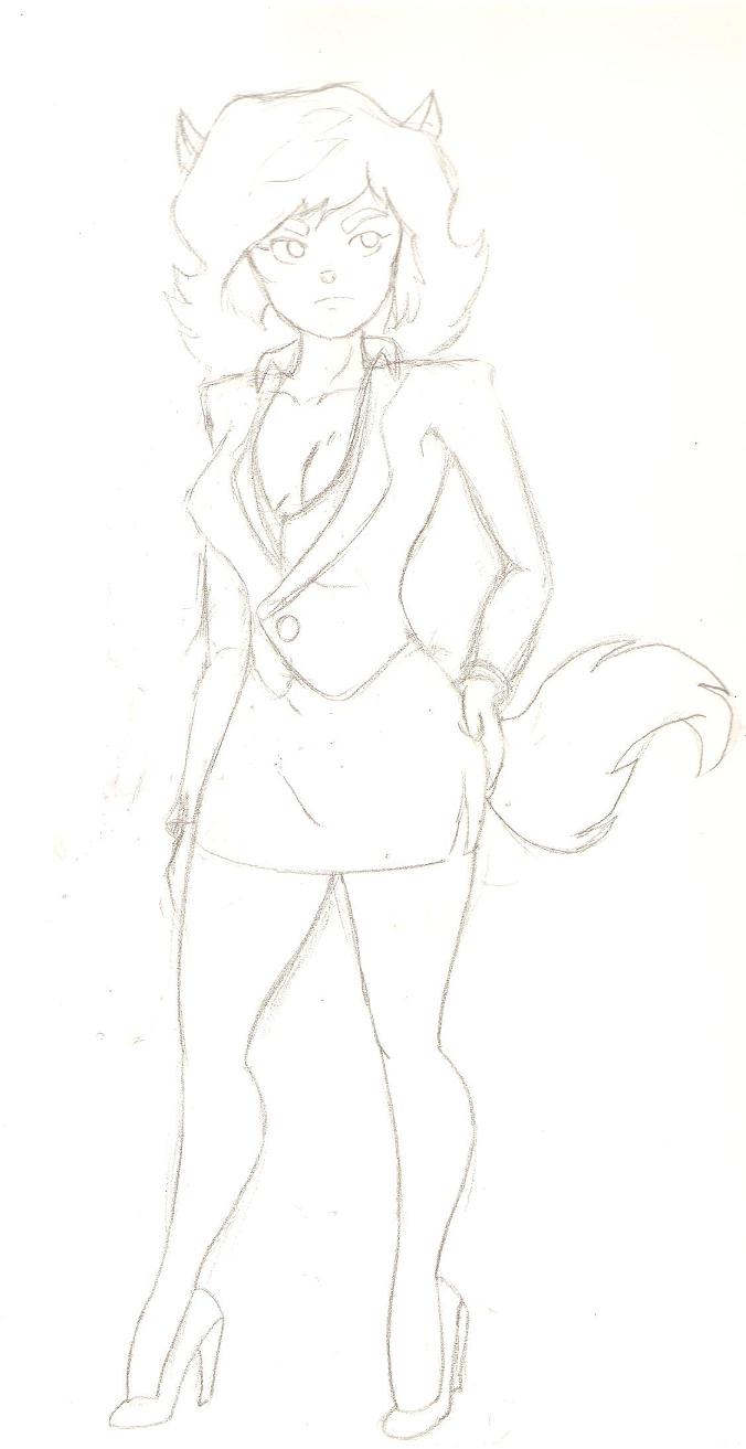 felina_feral hanna-barbera high_heels monochrome rough_sketch skullio swat_kats