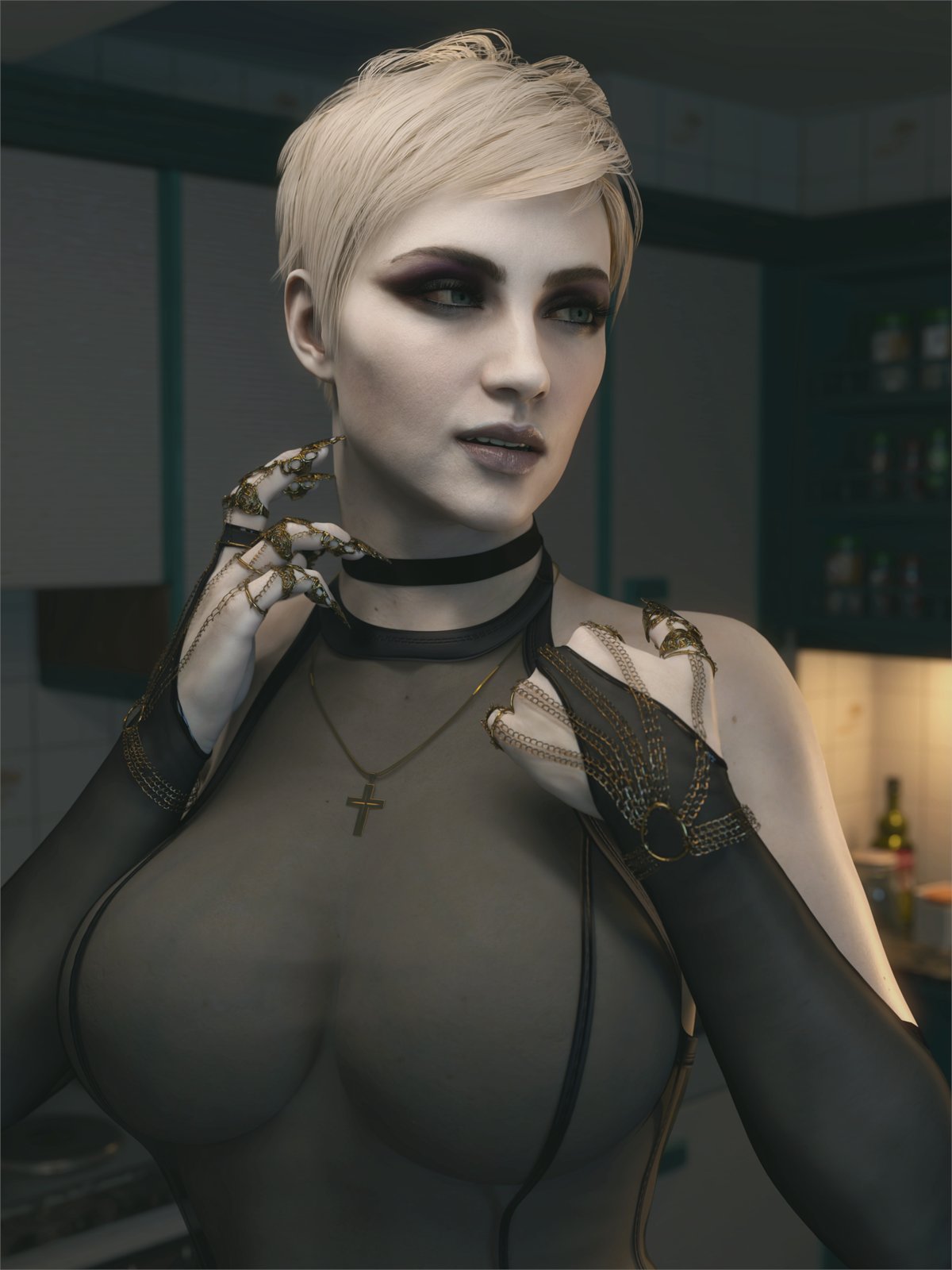1girls, 3d, big ass, big breasts, big thighs, blonde female, blonde hair, breasts, capcom, curvaceous, curvy, curvy figure, female, hips, hourglass figure, huge ass, huge breasts, huge thighs, large ass, large breasts, large thighs, light skin, light-skinned female, mature, mature female, milf, mother miranda (resident evil), pale skin, pale-skinned female, resident evil, resident evil 8: village, slim waist, thick, thick hips, thick legs, thick thighs, thighs, voluptuous, waist, wide hips, word2