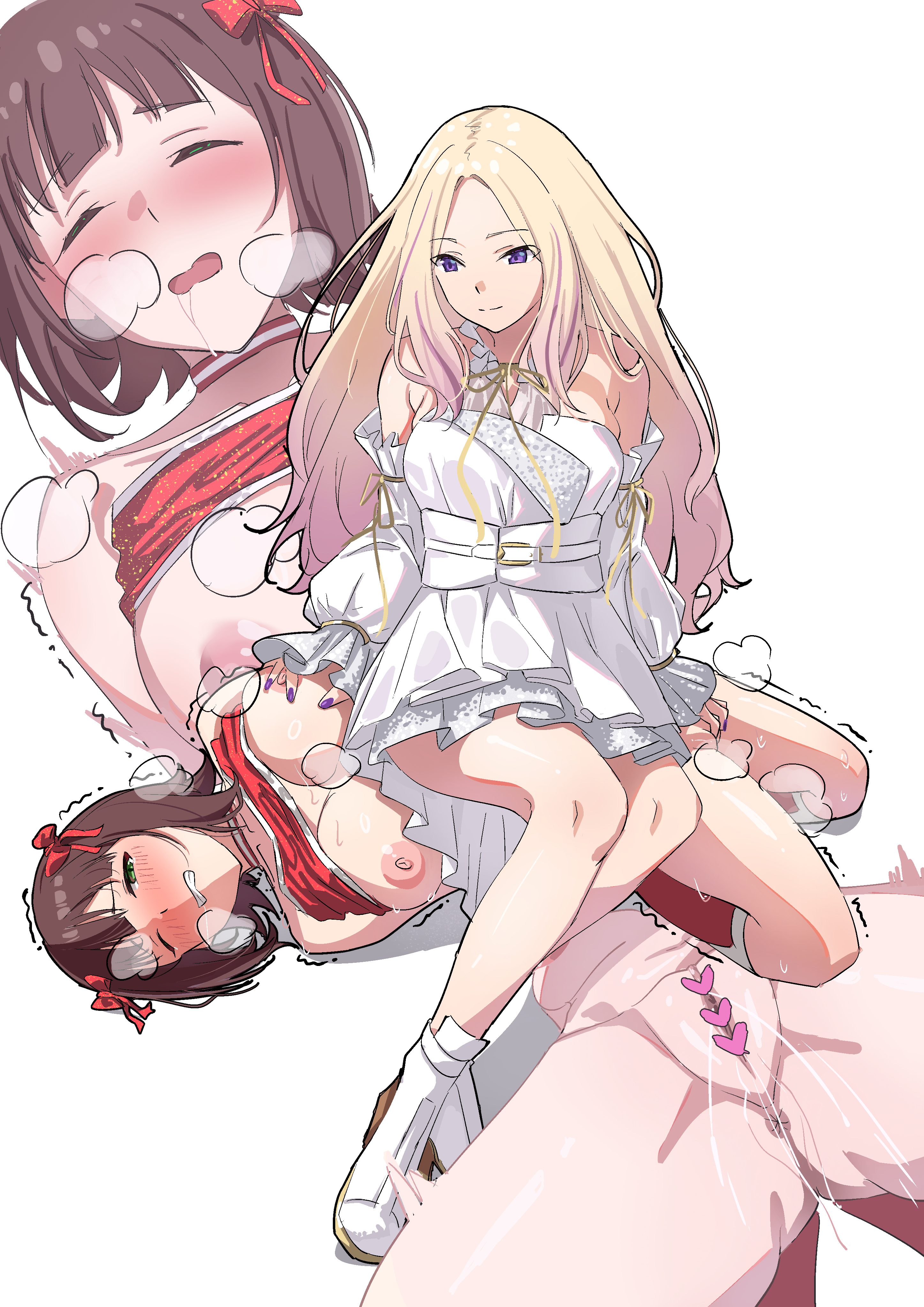 amami haruka, artist request, breasts, catfight, competitive, competitive intercourse, competitive sex, defeated, defeated heroine, dressed, ejaculation, female, fingering, forced, forced orgasm, forced sex, forced yuri, gakuen idolmaster, grabbing, grabbing breasts, humiliated, humiliation, idolmaster, juo sena, lesbian domination, lesbian rape, lesbian sex, naked female, nude, pussy, rape, secretly loves it, sexfight, shoes, sitting, sitting on another, sitting on belly, sitting on person, wet, wet pussy, yuri