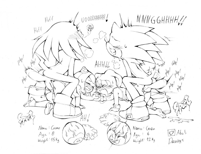 2boys 2girls abesdrawings adult_on_cub adult_on_young age_difference all_fours animal_ears anthro anthro_female anthro_male anthro_on_anthro anthro_only anthro_penetrated anthro_penetrating anthro_penetrating_anthro anthro_penetrating_humanoid ass ass_up balls balls_deep bent_over big_balls blush brown_eyes brown_nose bunny bunny_girl clothed_sex clothing completely_nude cosmo_the_seedrian cream_the_rabbit cub cub_penetrated cum cum_drip cum_dripping cum_dripping_out_of_pussy cum_gushing cum_in_pussy cum_inside cum_leaking cum_leaking_out_of_pussy cum_overflow cum_splatter deep_penetration deep_thrust doggy_style eyebrows eyelashes fast_thrusts female female_cub female_humanoid female_penetrated fertilization fucked_from_behind fur furry furry_female furry_male furry_only genitals girly girly_girl group_sex humanoid_penetrated impregnation insemination interspecies interspecies_impregnation knuckles_the_echidna lagomorph larger_male larger_penetrating larger_penetrating_smaller long_ears looking_pleasured loving_it male male/female male_on_humanoid male_penetrating male_penetrating_female mammal mobian_(species) motion_lines nude older_anthro older_male older_man_and_younger_girl older_penetrating older_penetrating_younger ovum ovum_with_heart penis penis_in_pussy plap pleasure_face pleasured pussy rabbit rabbit_girl sega sex sex_from_behind size_difference small_breasts smaller_female smaller_penetrated sonic_(series) sonic_the_hedgehog sonic_the_hedgehog_(series) sonic_x sperm_cell sperm_meets_ovum stated_age sweat thrusting url vaginal_penetration vaginal_sex video_games young young_anthro young_female younger younger_female younger_penetrated