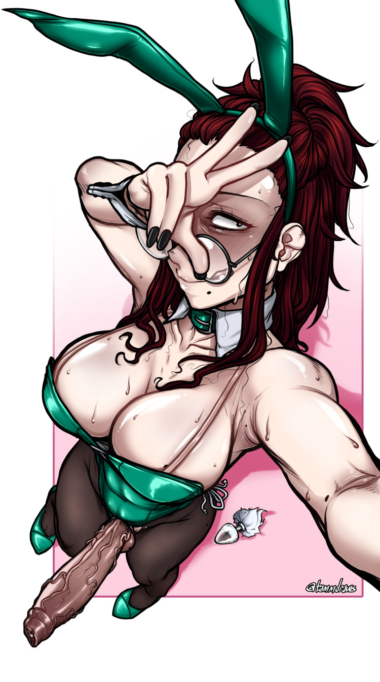 1futa 2025 2d 2d_(artwork) 2d_artwork armpits artist_name artist_signature bags_under_eyes big_breasts big_penis black_nails blush breasts bunny_ears bunnysuit buttplug clothed clothing cock dark_penis dickgirl easter erect_penis erection flushed foreskin fran_(tammaro) fully_clothed futa_only futanari glasses hand_on_face high-angle_view large_penis light-skinned_futanari light_skin looking_at_viewer mole mole_under_mouth oc original original_character painted_nails penis selfie solo solo_dickgirl solo_futa standing sweat sweatdrop sweating sweaty sweaty_breasts tammaro tied_hair tights uncircumcised uncut veiny_penis