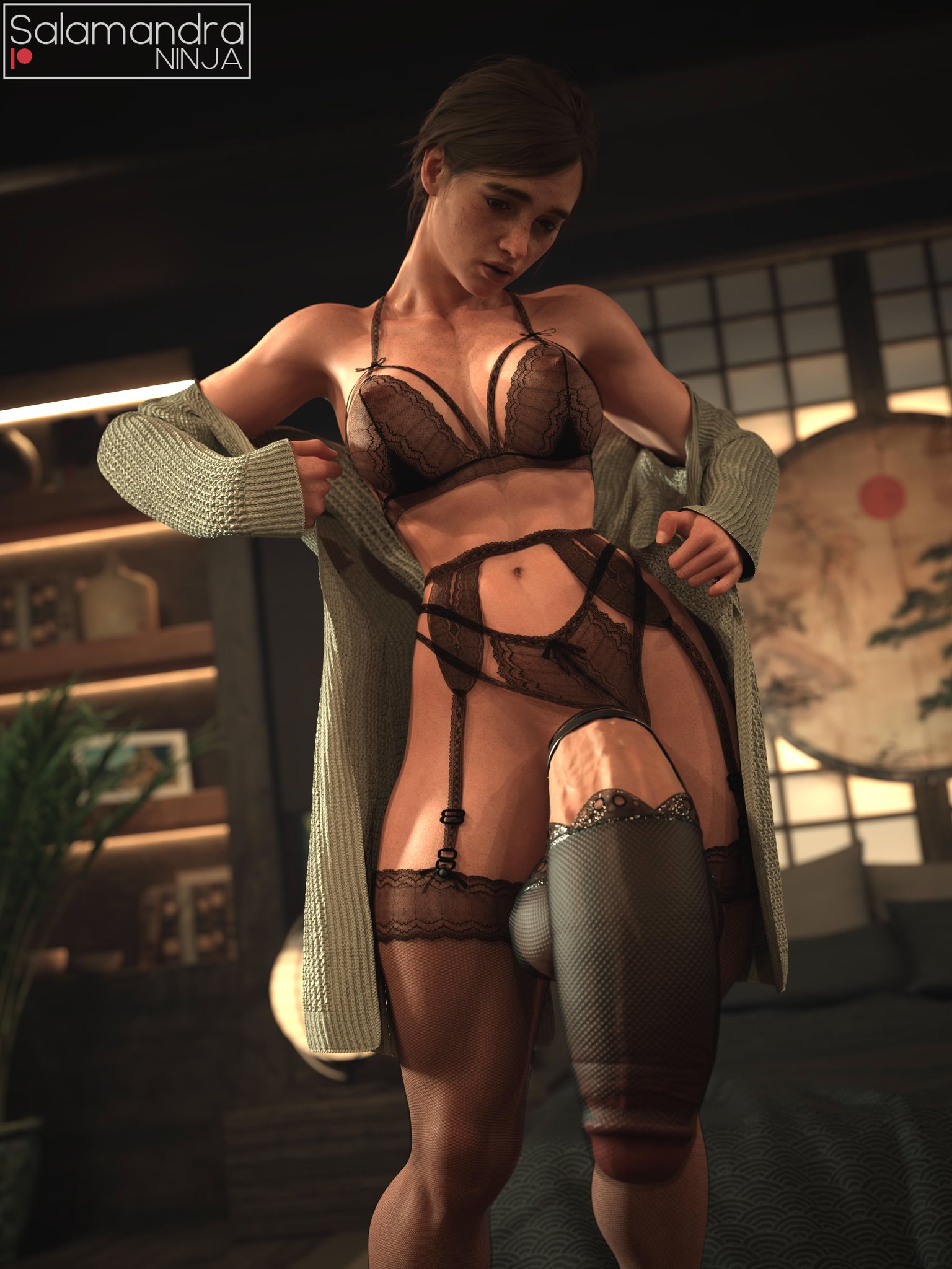 1futa, 3d, ass, big ass, big breasts, breasts, curvaceous, curvy, curvy figure, dickgirl, ellie (the last of us), ellie williams, futanari, hips, hourglass figure, huge ass, huge breasts, intersex, large ass, large breasts, light skin, light-skinned futa, naughty dog, salamandraninja, slim waist, the last of us, the last of us 2, thick, thick hips, thick legs, thick thighs, thighs, voluptuous futa, waist, wide hips
