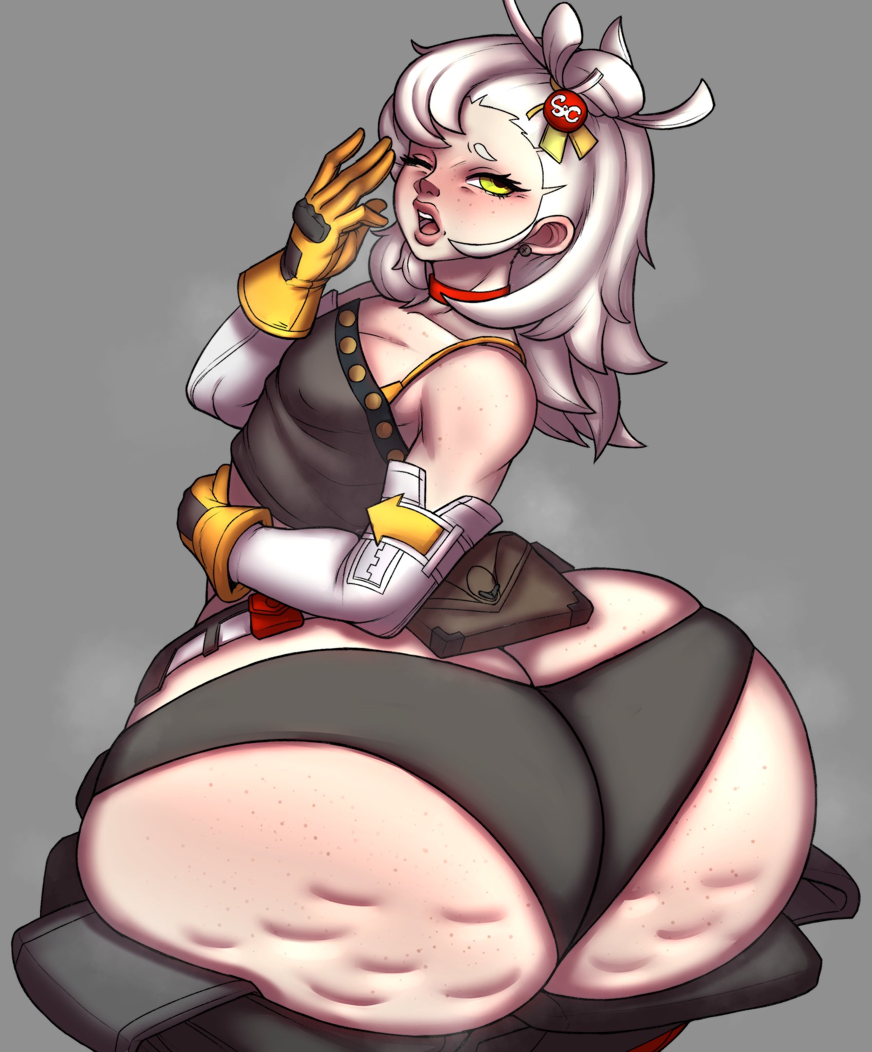 1girls, ass, ass body, big ass, bottom heavy, cellulite, female, female only, gigantic ass, huge ass, huge thighs, piper wheel, shortstack, slushiebest, thick ass, thick thighs, thighs, tomboyish, zenless zone zero