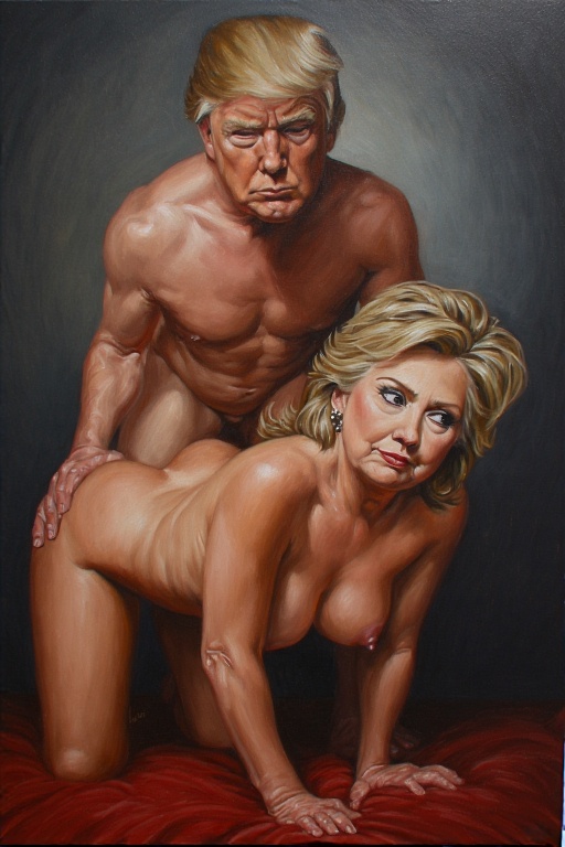 Donald Trump (Hillary Clinton) Rule 34 Image