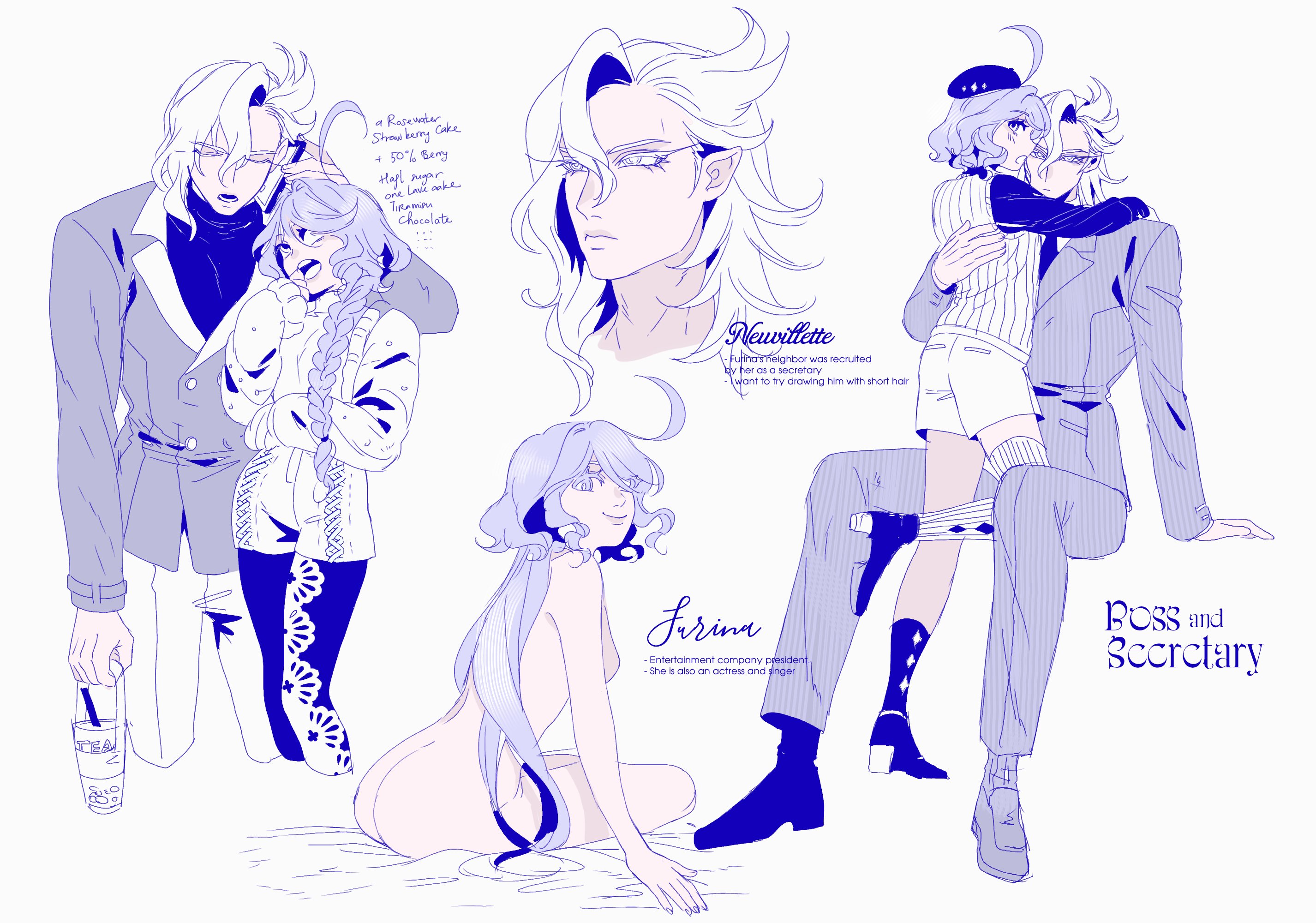1boy, 1boy1girl, 1boys, 1girl, 1girls, boss and subordinate, english text, female, furina (genshin impact), genshin impact, height difference, long hair, male, male/female, neuvillette (genshin impact), nude, nude female, petite female, size difference, smaller female, straight, taller male, text