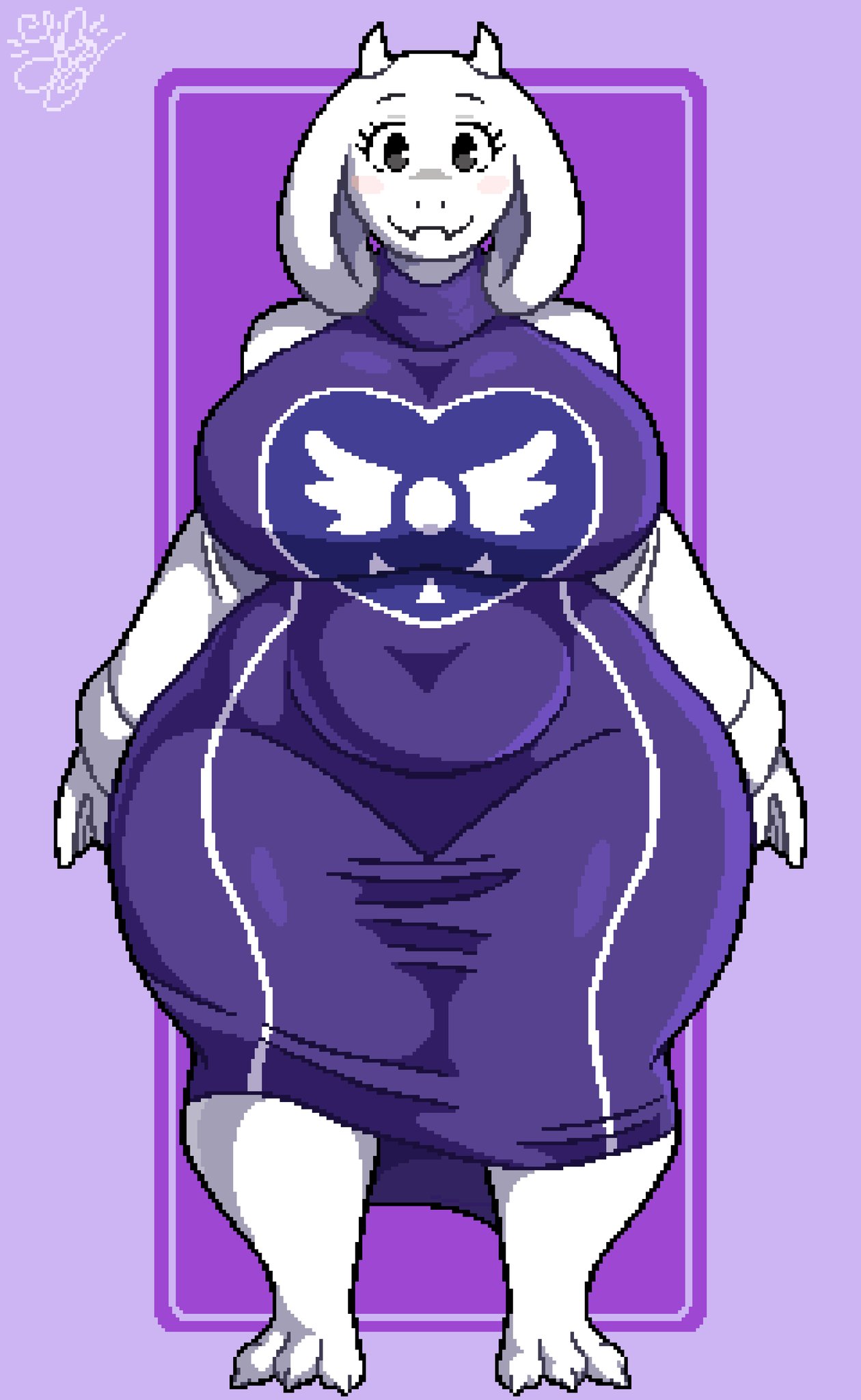 big ass, big breasts, curvy, huge breasts, lanjin4982, solo, thick thighs, toriel, undertale, voluptuous, voluptuous female