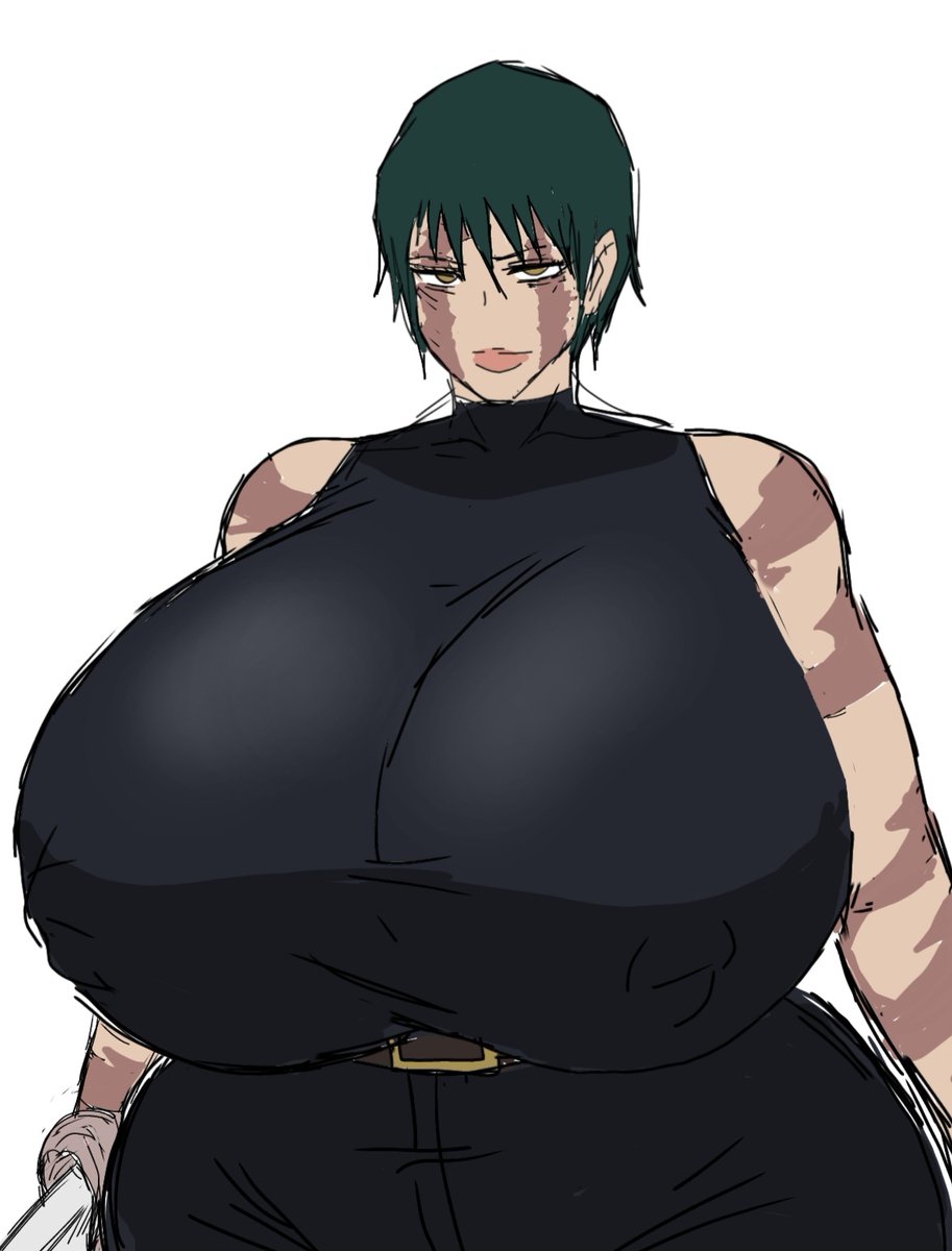 1female, 1girls, female, female only, jujutsu kaisen, momiji (artist), scars, solo, solo female, tagme, zenin maki