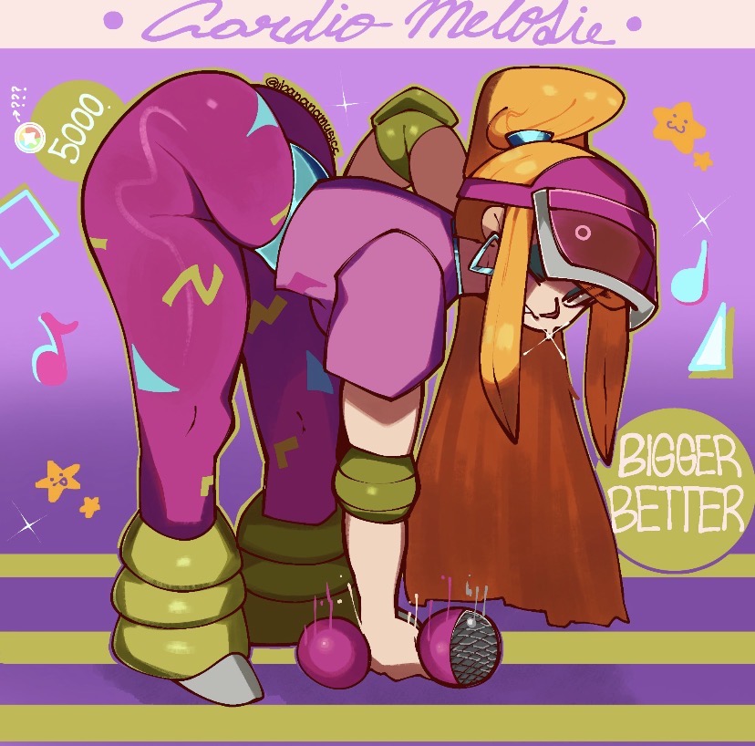 ass bananamusicc bent_over brawl_stars gym_clothes melodie_(brawl_stars) pump_it_melodie_(brawl_stars) tits