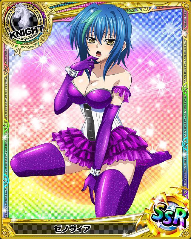 animius, blue hair, female, high school dxd, school, xenovia quarta