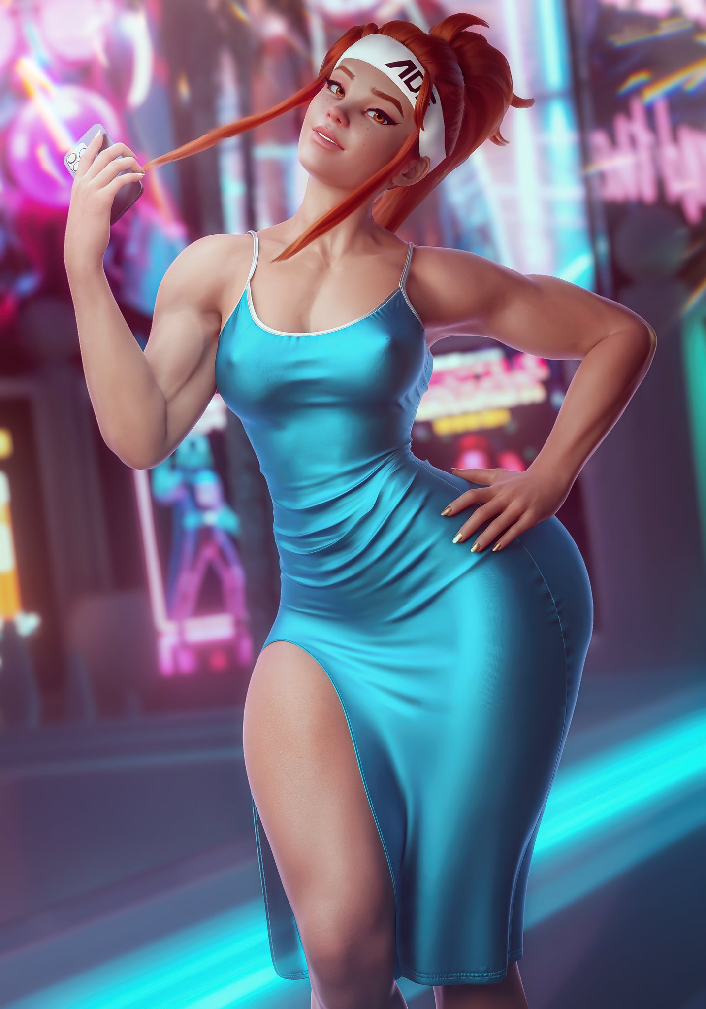 1girls, 3d, activision, antifragile bb, ass, big ass, big breasts, blizzard entertainment, breasts, brigitte, brigitte lindholm, bust, busty, curvaceous, curvy, curvy figure, dress, female, hips, le sserafim, light skin, light-skinned female, mature, mature female, noahgraphicz, overwatch, overwatch 2, slim waist, thick, thick hips, thick legs, thick thighs, thighs, voluptuous, waist, wide hips