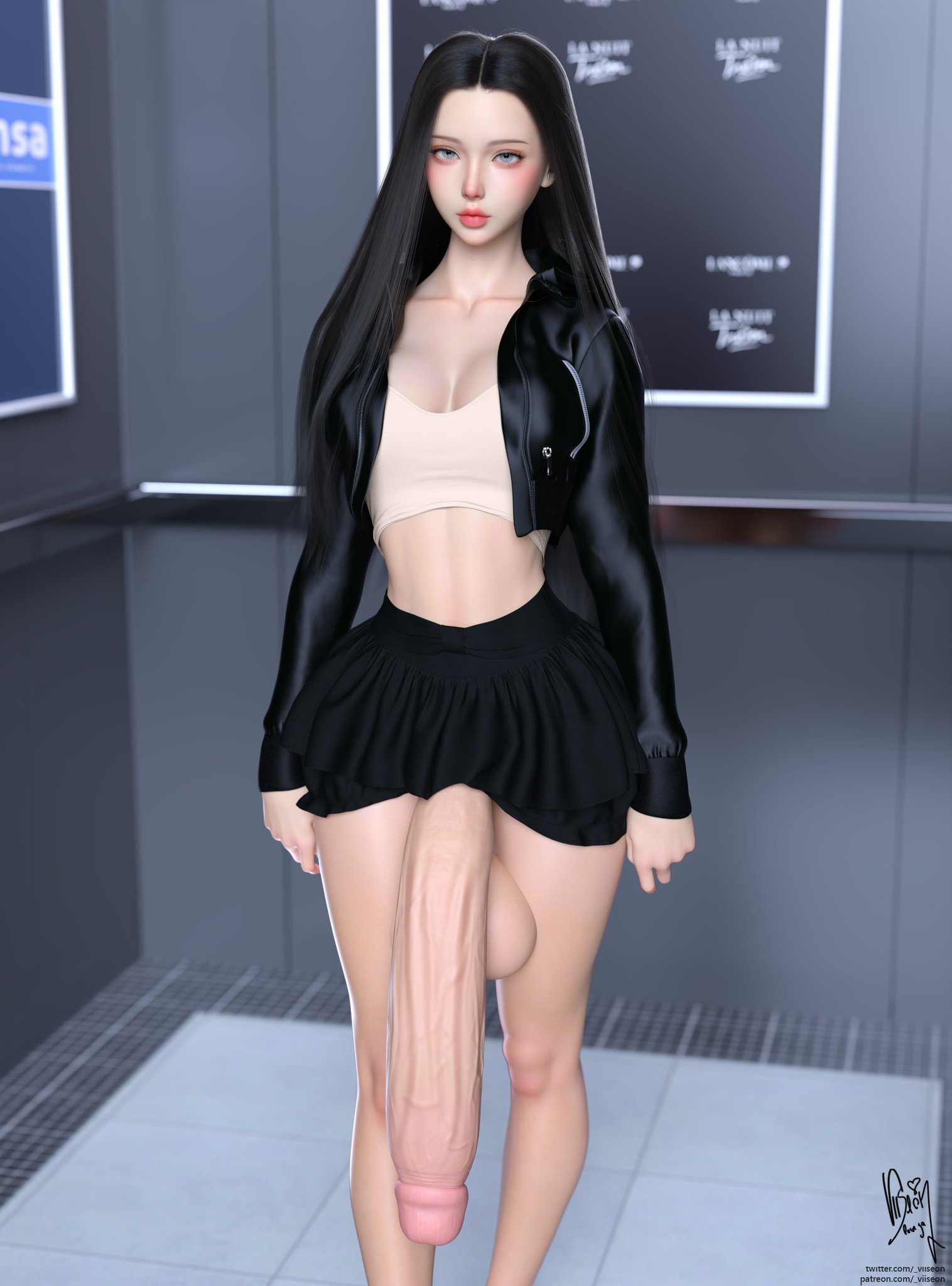 1girls, 3d, ami (viiseon), breasts, curvaceous, curvy, curvy figure, female, futanari, hips, intersex, intersex/female, light skin, light-skinned futa, mature, mature futa, original, original character, slim waist, thick, thick hips, thick legs, thick thighs, thighs, viiseon, voluptuous, waist, wide hips