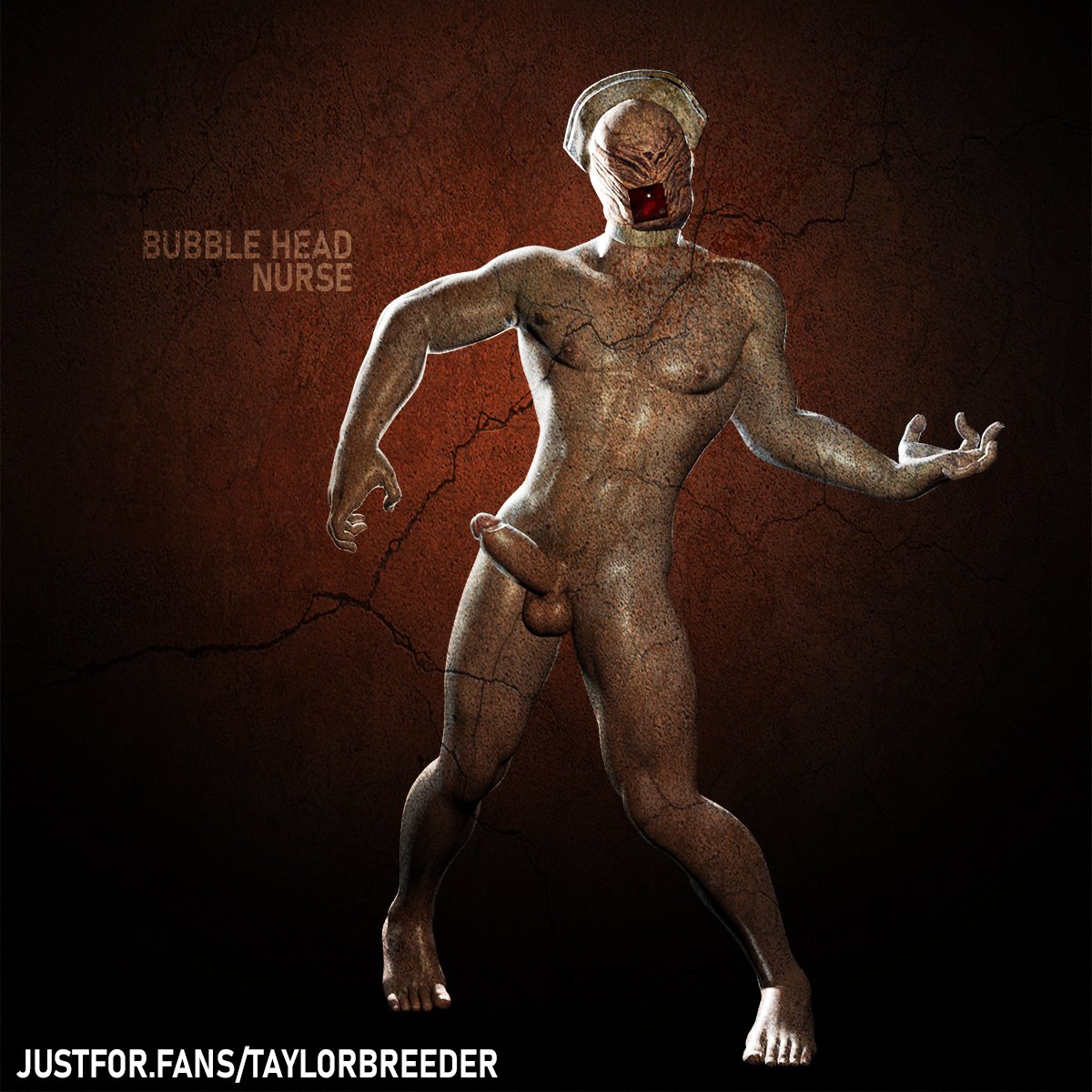 3d 3d_model bloober_team bubble_head_nurse erection konami male male_focus male_only naked nude rule_63 silent_hill_2 silent_hill_2_remake solo solo_male taylor_neller