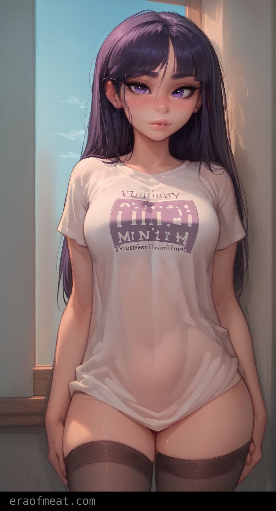ai_generated disney meat_master t-shirt the_incredibles violet_parr