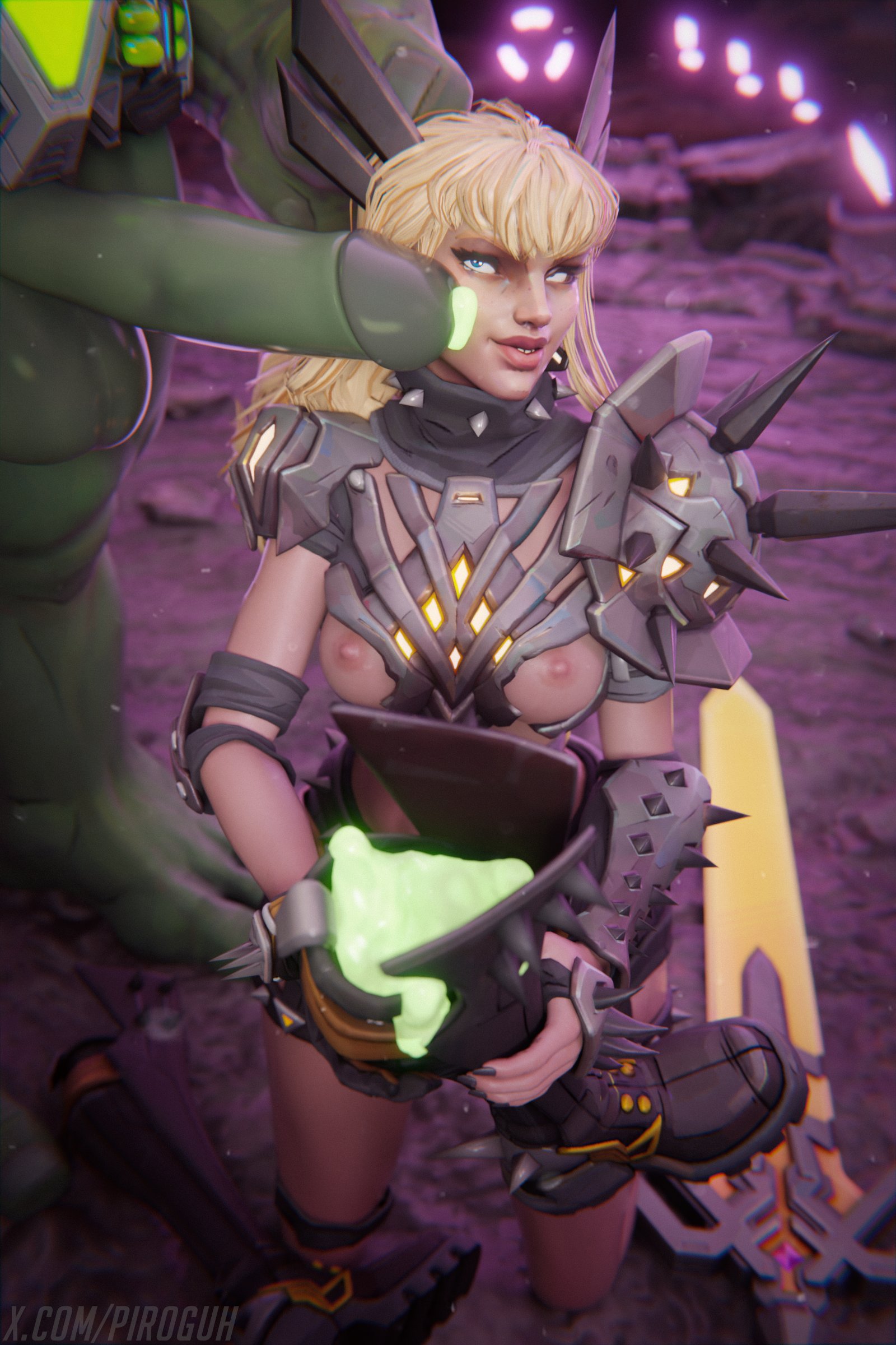 3d, ass, bangs, big ass, big breasts, blonde female, blonde hair, breasts, cum in boots, cum in container, cum in footwear, cum in shoe, demon, demon girl, emo, female, goth, goth girl, hulk, hulk (marvel rivals), magik (illyana rasputin), magik (marvel rivals), marvel, marvel comics, marvel rivals, mutant, mutant (marvel), piroguh, russian, russian female