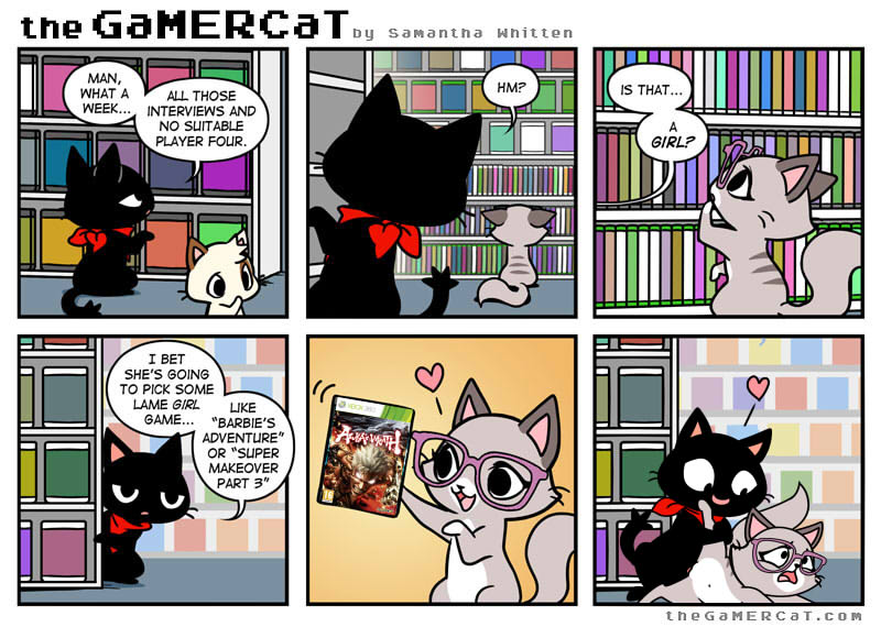 cat clothing comedy comic cute dialog edit english_text eyewear feline female forced funny fur furry gamer_cat gamercat glasses glitch_(the_gamercat) heart humor male mammal open_mouth pixel_(the_gamercat) rape samantha_whitten scarf sex speech_bubbles straight text tongue video_games