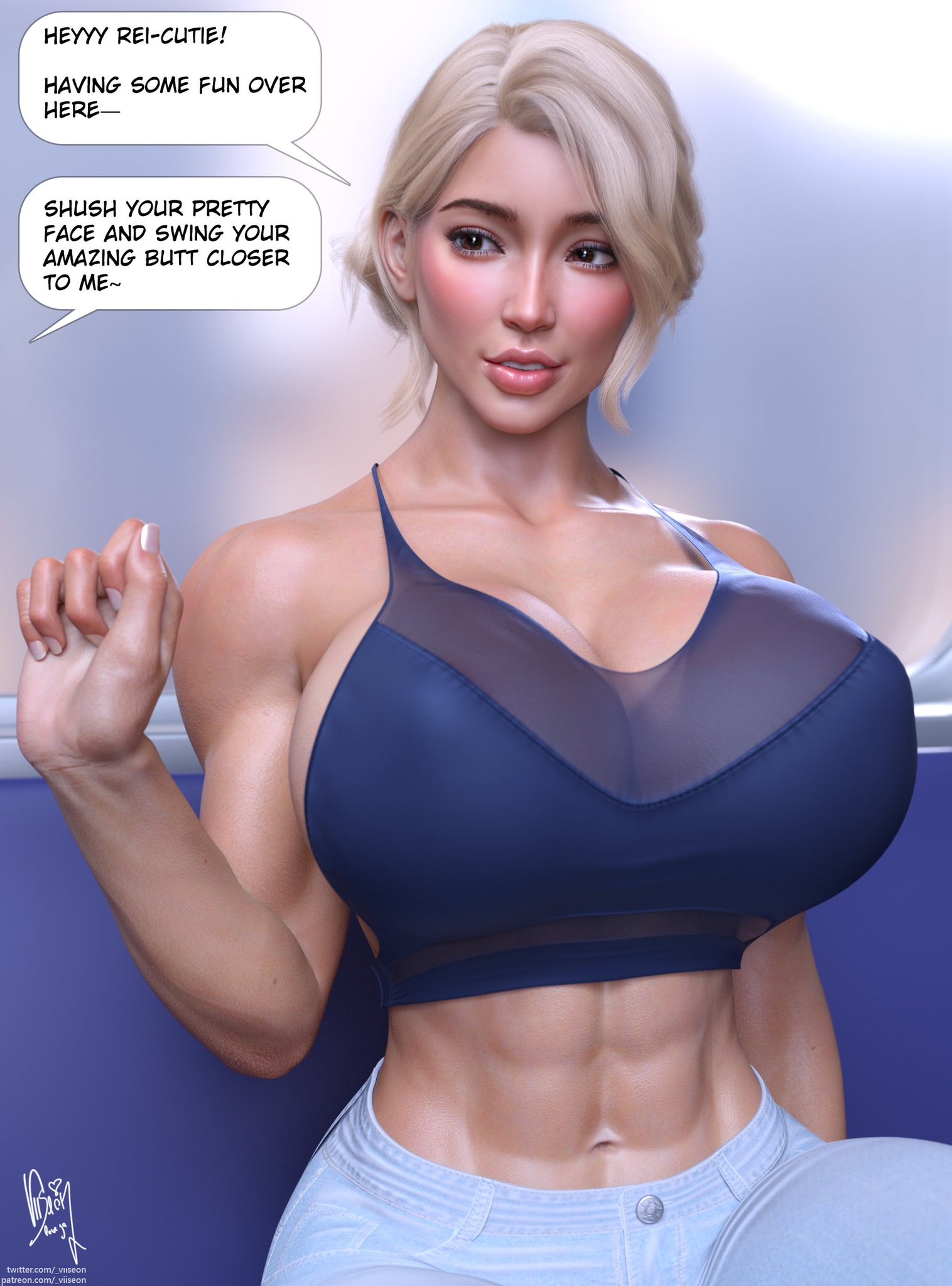 1girls, 3d, ass, big ass, big breasts, big thighs, breasts, bust, busty, curvaceous, curvy, curvy figure, female, hips, hourglass figure, huge ass, huge breasts, large ass, large breasts, legs, light skin, light-skinned female, mature, mature female, original, original character, samantha (viiseon), slim waist, thick, thick hips, thick legs, thick thighs, thighs, top heavy, viiseon, voluptuous, waist, wide hips