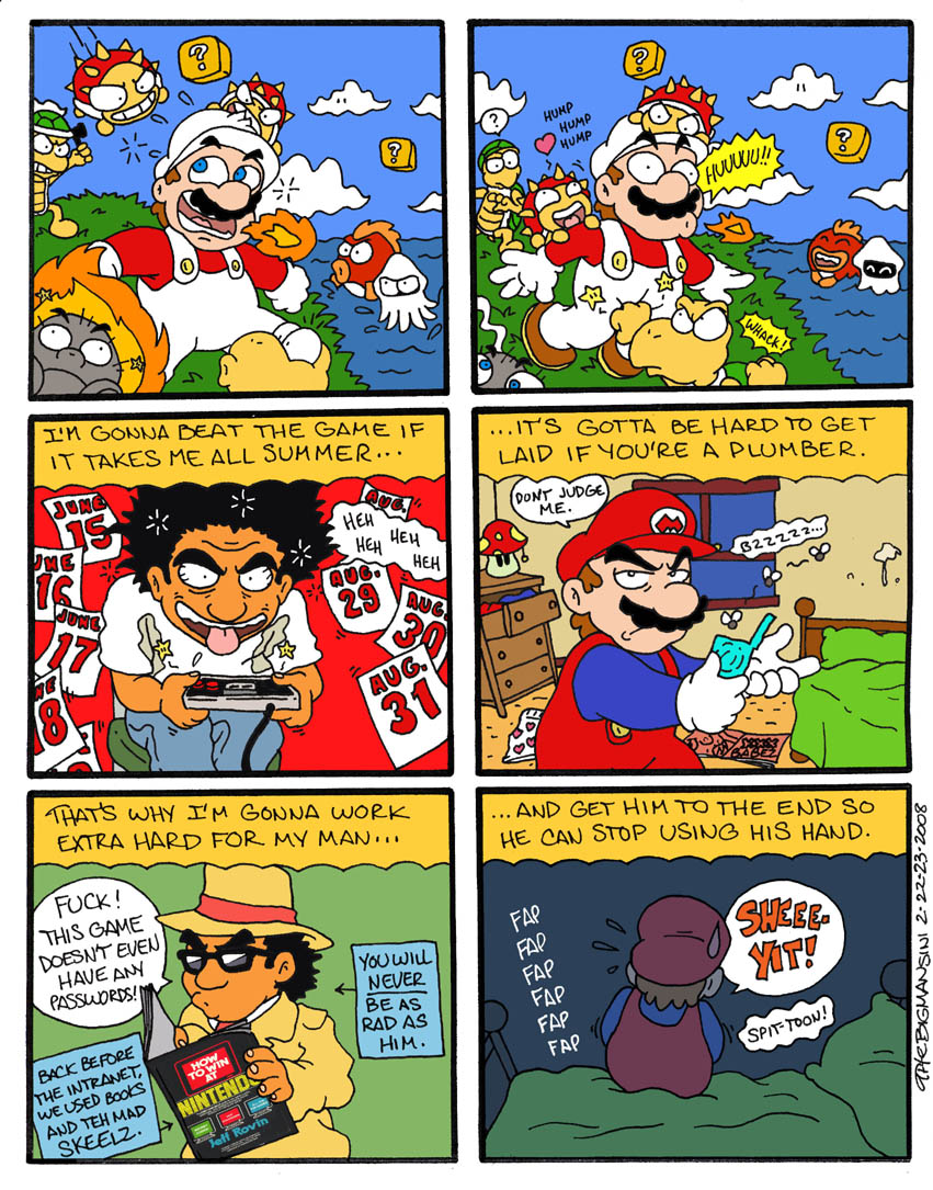 blooper cheep_cheep goomba hammer_bros. koopa_troopa mario mario_(series) nintendo spiny straight_hair super_mario_bros. super_mario_bros._(nes) thebigmansini