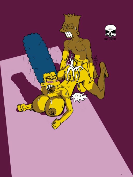 1boy, 1girls, 2004, 2d, age difference, alternate breast size, areola, ass, bart simpson, big breasts, blush, breasts, clenched fists, closed eyes, cum, cum explosion, cum inside, cum pool, cumming, doggy style, drooling, excessive cum, female, female penetrated, from behind, hair, huge breasts, huge cock, human, incest, jpeg artifacts, large breasts, large penis, leg grabs, male, male penetrating, male penetrating female, marge simpson, milf, moan, mother, mother and child, mother and son, orgasm, parent, parent and child, parent and son, penetration, penis, perky breasts, petite, pov, puffy areola, saliva, sex, small ass, son, spiky hair, straight, the fear, the simpsons, thrusting, yellow skin