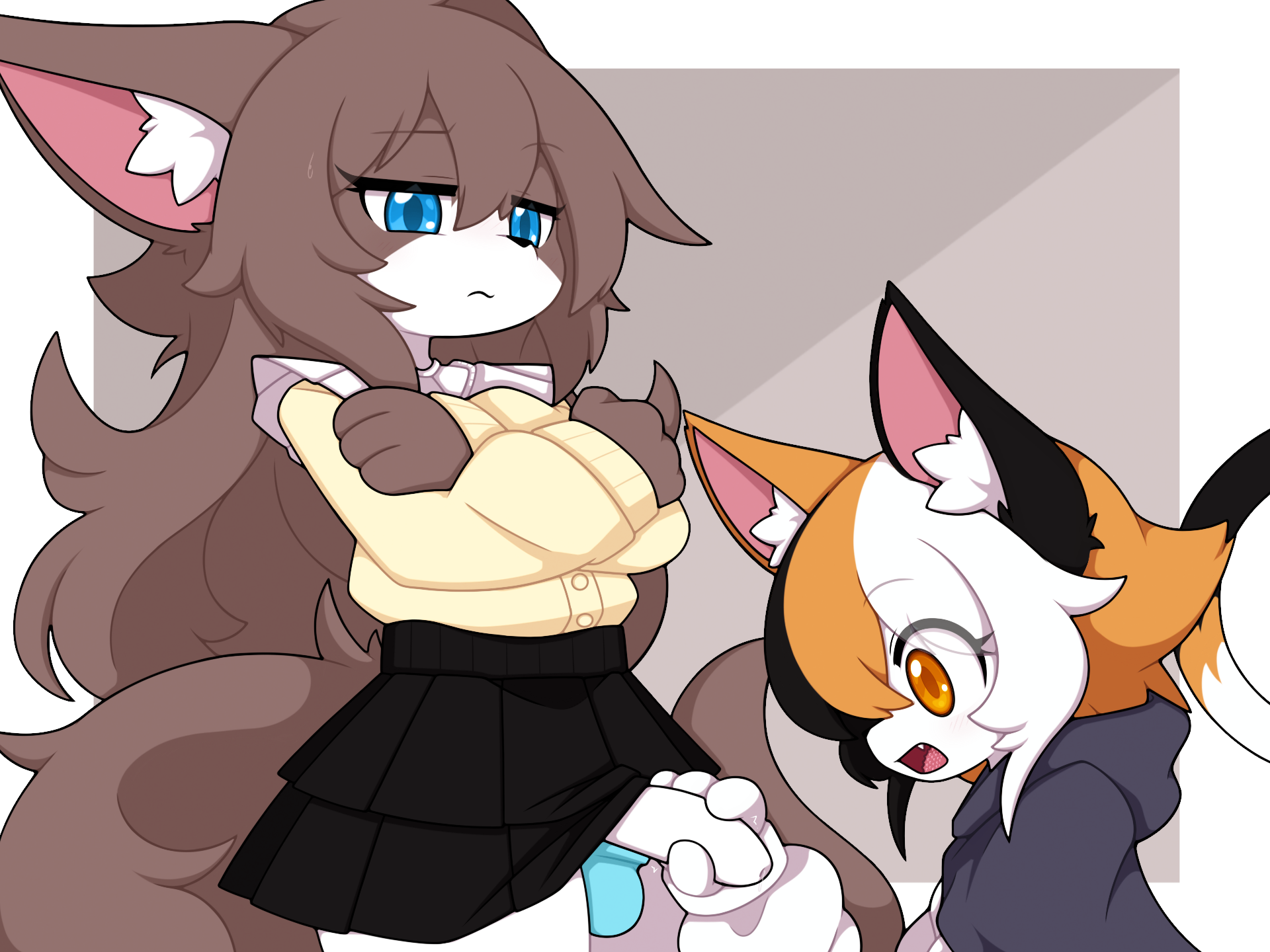 1futa, anthro, anthro on anthro, duo, female, futa on female, futanari, intersex, km-15, tagme