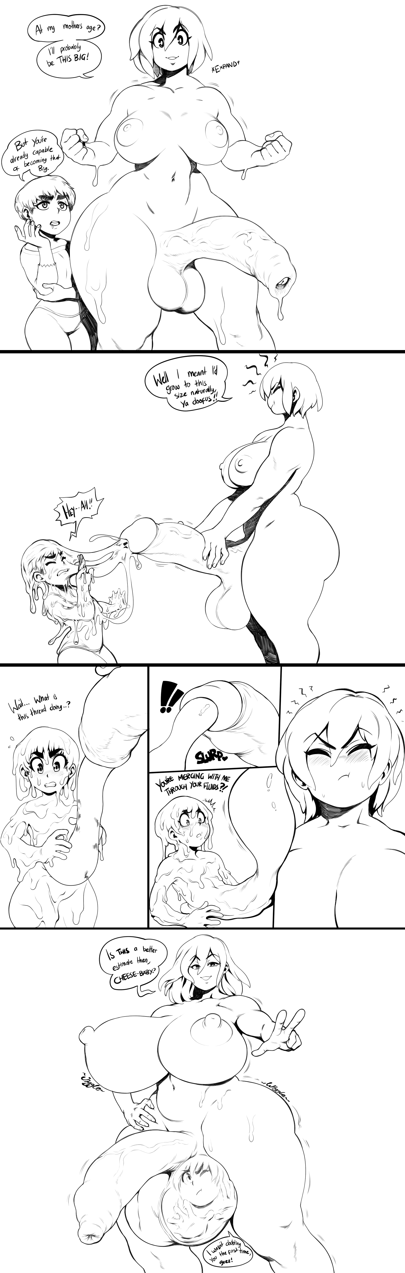 1boy, 1futa, absorption vore, ami dixie, ass, balls, breasts, cheese (modeseven), cock, cock vore, comic, female, futa pred, futa/male, futanari, huge balls, huge breasts, huge cock, hyper, hyper balls, hyper breasts, hyper penis, intersex, male, male prey, milf, milf body, modeseven, mommy, nipples, nitrotitan, nude, nude futa, penis, sexy body, sexy futa, thick thighs, vore