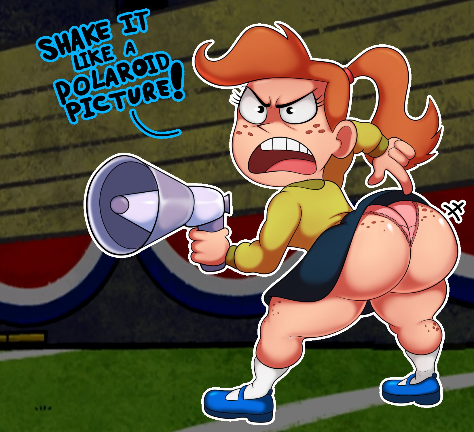 2d, 2d (artwork), 2d artwork, aged up, cartoon network, mindy (tgaobam), oddrich, shirt, skirt, solo, the grim adventures of billy and mandy, thick, thick ass, thick hips, thick legs, thick thighs, thighs, wide ass, wide hips, wide thighs