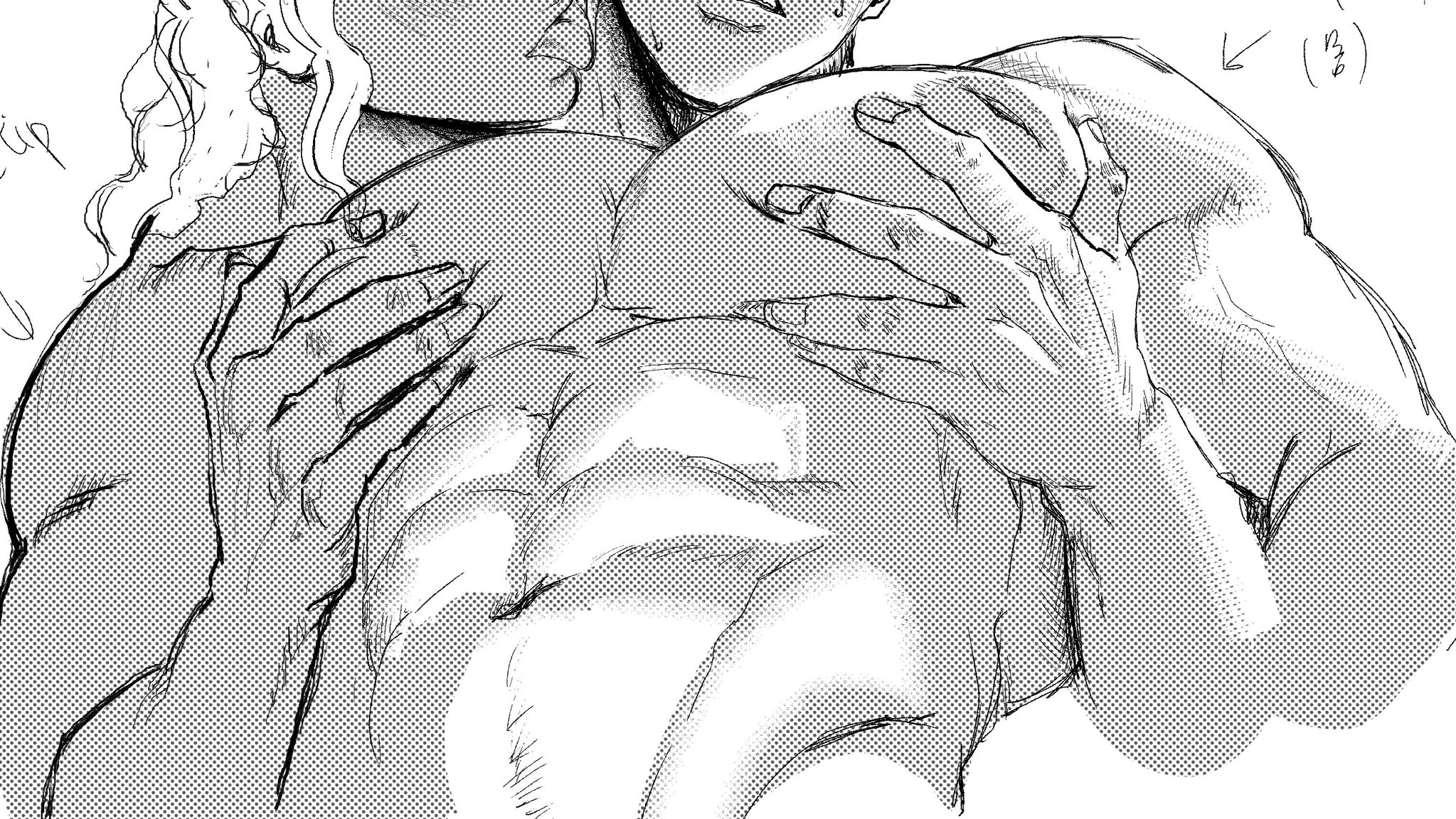 2d, berserk, blood sundae, color, colored, dominant, dominant male, domination, feminine, focus, gay, gay anal, gay domination, gay male, griffith, guts (berserk), long hair, male, male focus, male only, male/male, muscular, muscular male, no visible genitalia, pretty boy, small dom big sub, submissive, submissive male, yaoi