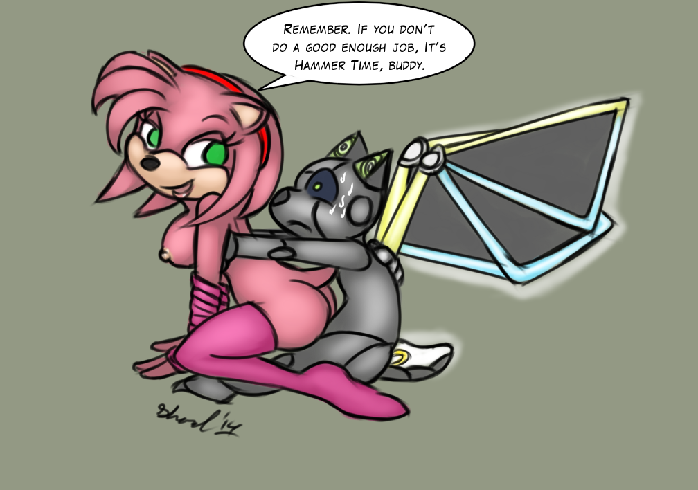 amy_rose badnik female hedgehog machine male mammal mechanical nude robot sega sex shardshatter sonic_(series) wings