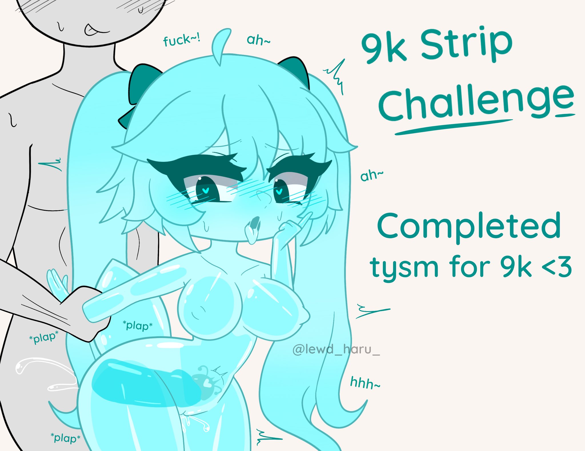 1boy, 1girls, ass, big ass, big breasts, big penis, blush, breasts, curvy, deep penetration, female, gacha, heart-shaped pupils, lewd haru (artist), male, naked female, penetration, penile penetration, penis, penis in pussy, pulling arms, pussy, sex, slime, slime girl, stomach bulge, thick thighs, tongue, tongue out, vagina, vaginal, vaginal penetration, vaginal sex, x-ray