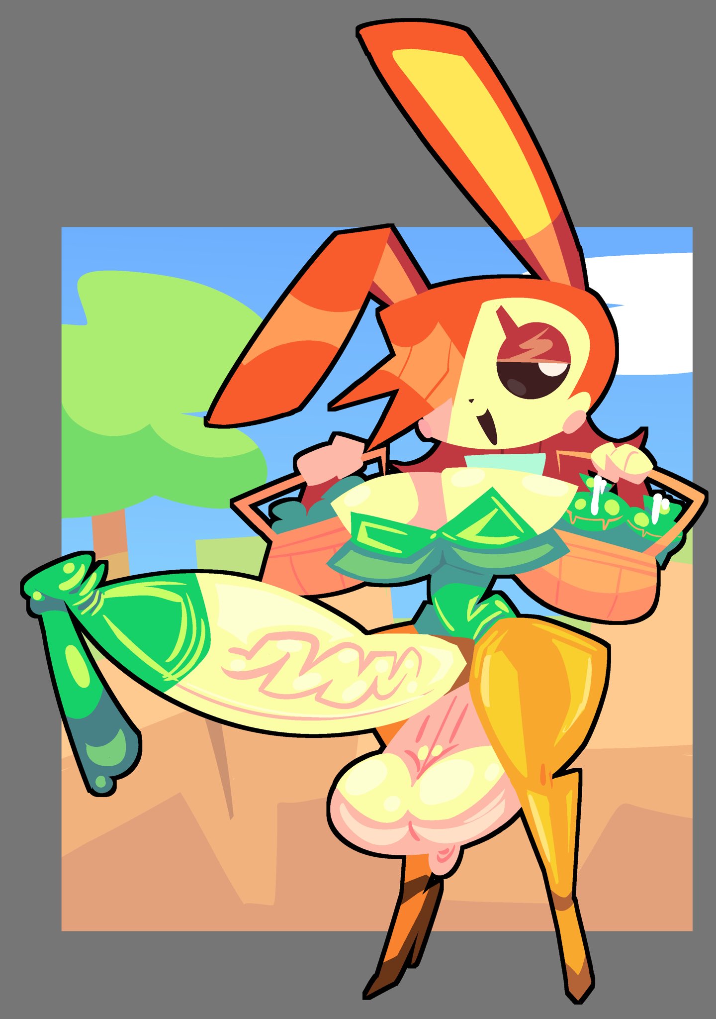 1futa animal_crossing anthro background basket big_breasts big_penis blush bunnie_(animal_crossing) bunnysuit commission commissioner_upload condom_balloon cum cumming_in_condom ejaculation filled_condom full_body full_color furry futa_only futanari genital_fluids hair_over_one_eye hairless_balls half-closed_eyes handsfree_ejaculation huge_balls hyper_balls hyper_penis intersex lagomorph long_hair lottieplus nintendo open_smile orange_fur outdoors outline outside penis playboy_bunny rabbit rabbit_ears rosy_cheeks standing stiletto_heels thick_thighs triangle_nose veiny_penis video_games white_balls white_penis