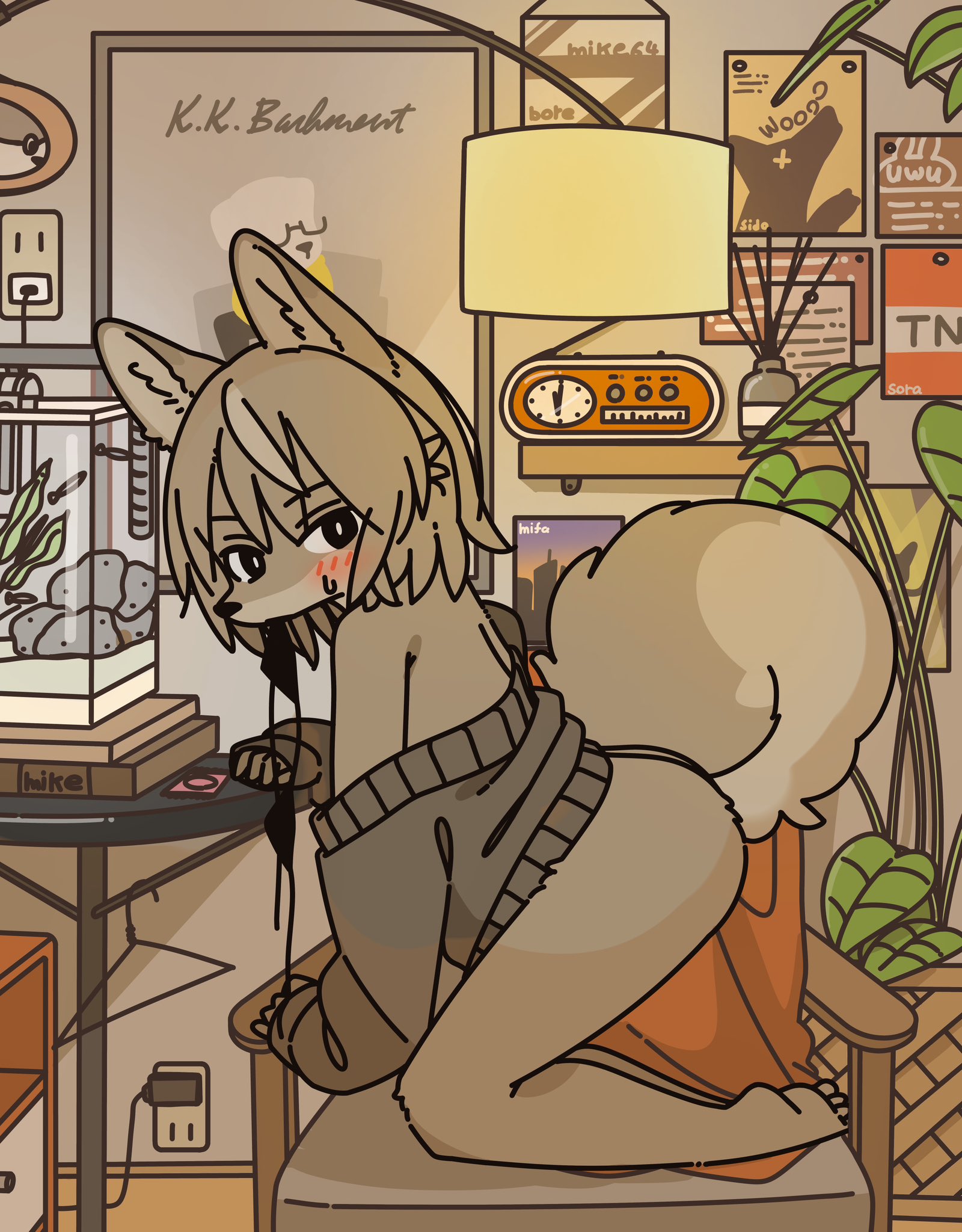 aquarium, blush, condom, doremifaso64, naked, no bra, no panties, tagme, tnt