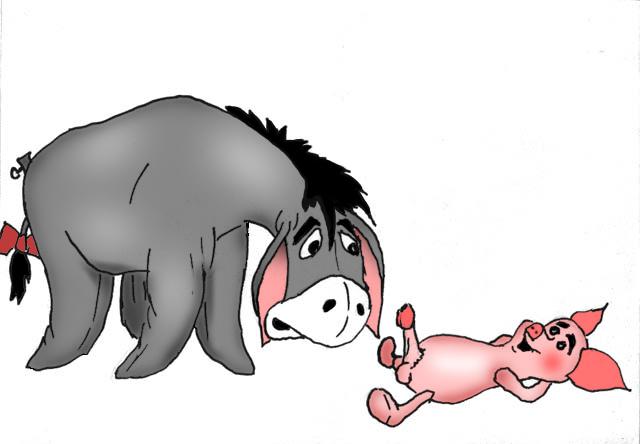 2boys anthro disney donkey eeyore equine erection furry gay hands_behind_head interspecies inviting_to_sex looking_at_penis lying_on_back male male_only mammal multiple_males nude penis pig piglet pink_skin pointed_ears porcine presenting_penis public_domain size_difference spread_legs straight_hair tagme testicles winnie_the_pooh_(franchise) yaoi