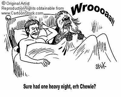 2boys a_new_hope after_sex anthro artist_signature bed black_and_white blanket chewbacca english_text gay han_solo human humor interspecies lowres lucasfilm lying_on_bed male male_only monochrome on_back on_bed open_mouth simple_background source_request star_wars stik text toony white_background wookiee yaoi year_request