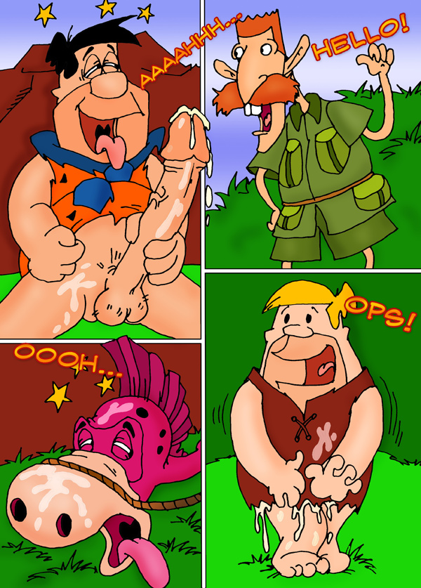 barney_rubble clothing comic cum dino fred_flintstone hanna-barbera male male_only nigel_thornberry penis pubic_hair the_flintstones wild_thornberrys yaoinami