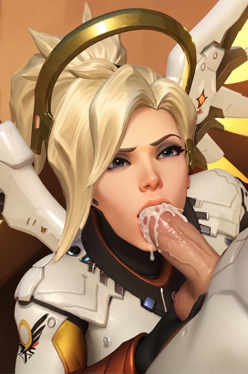 ai_generated blizzard_entertainment cartoon female game hentai mercy nsfw overwatch overwatch_2