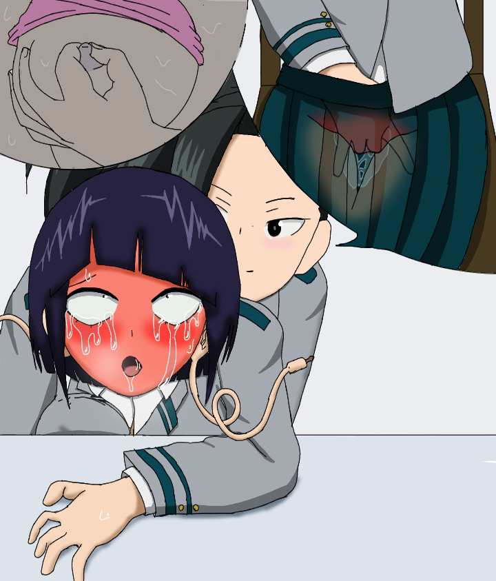 black_hair boku_no_hero_academia breasts cum_in_pussy female heros jiro_kyoka jirou_kyouka kyoka_jiro kyouka_jirou lesbian_domination lesbian_rape lesbian_sex m mask masturbation molestation momo_yaoyorozu my_hero_academia ograniczony purple_hair rape raped shool_uniform tears tomboy yaoyorozu_momo yuri