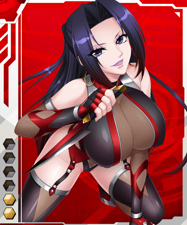 00s 1girls black_hair blue_eyes breasts card_(medium) card_(r) card_(red-r) cleavage dagger earrings female female_focus fishnet_top fishnets huge_breasts jewelry kagami_hirotaka knife kuzu_kuroyuri large_breasts long_hair makeup ninja official_art smile solo tagme taimanin_(series) taimanin_asagi taimanin_asagi_battle_arena taimanin_asagi_battle_arena_all_card_gallery taimanin_asagi_kessen_arena weapon