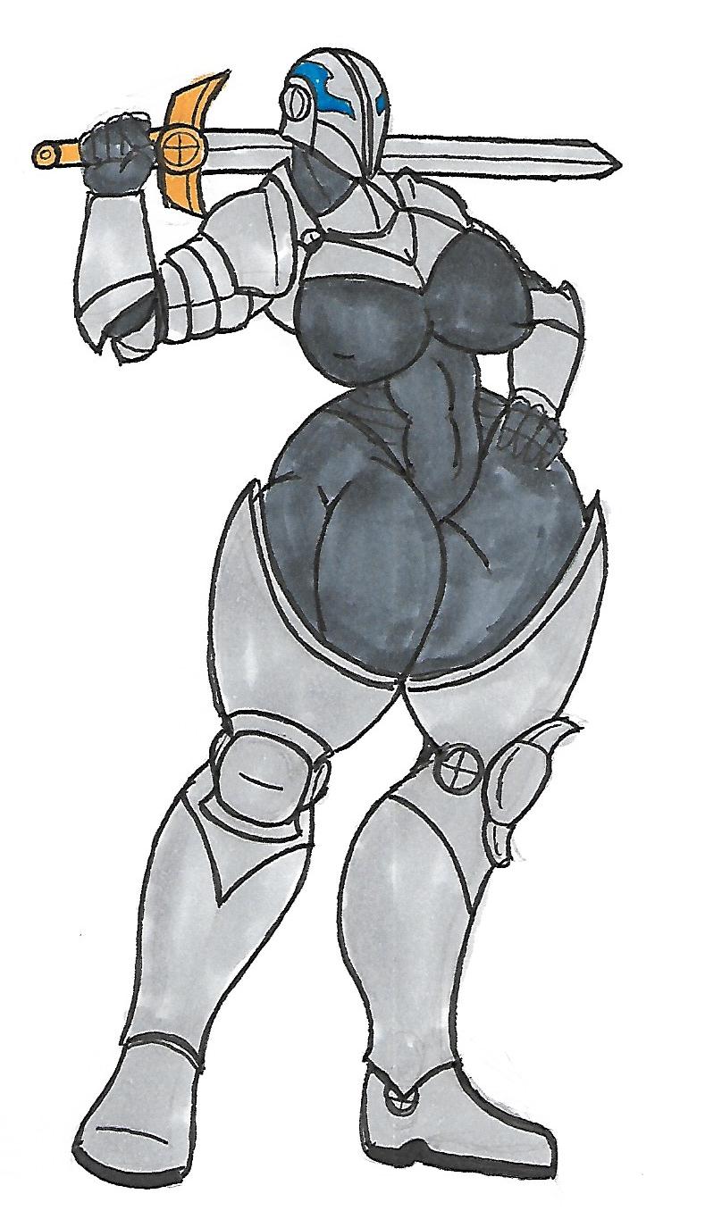 armor big_breasts breasts female hellgate_london human muscular muscular_female normalaverageguy sword templar_(hellgate_london) thick_thighs video_games