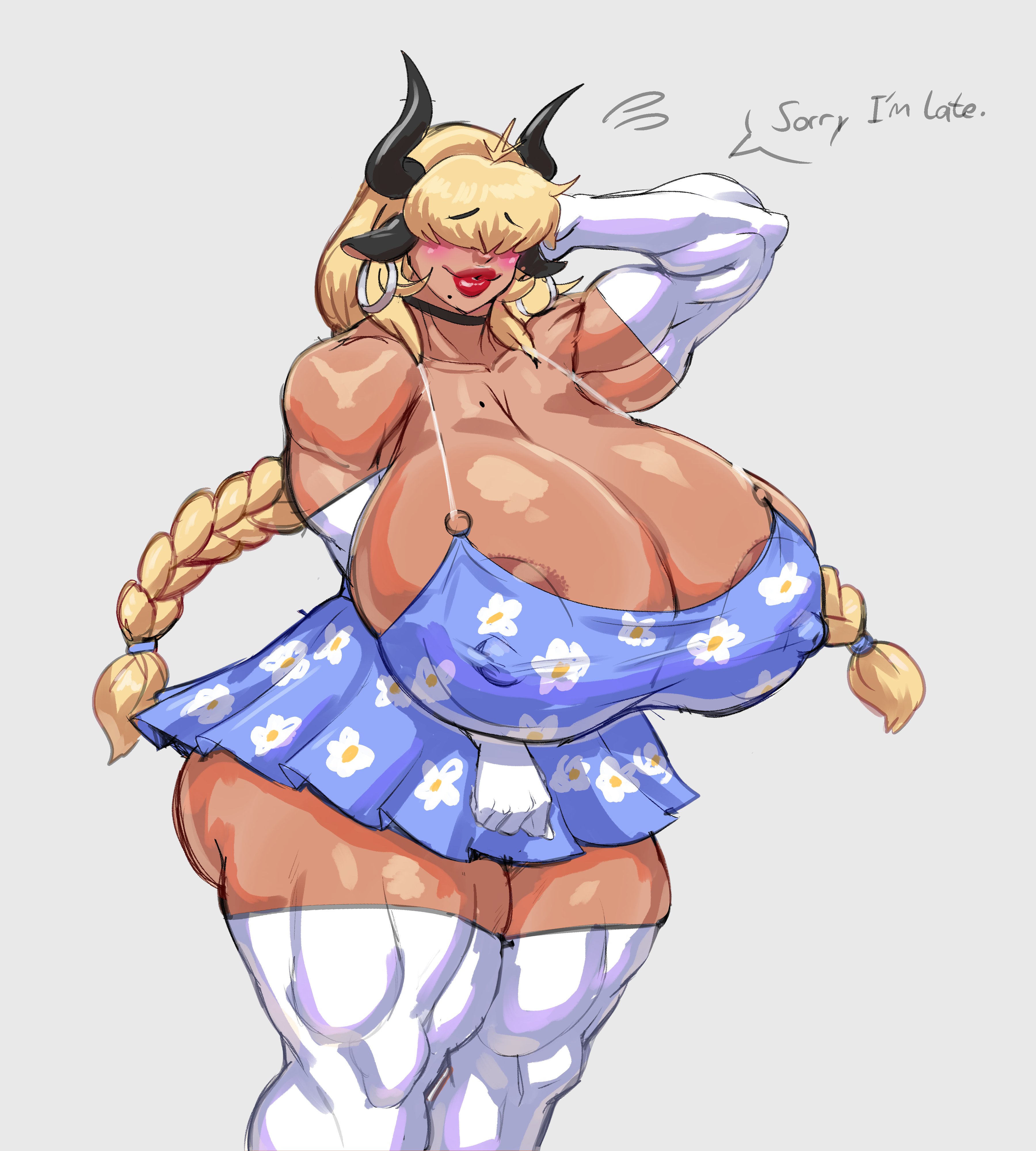 1girls, big breasts, breasts, enormous breasts, female, huge breasts, light skin, light-skinned female, mandy (plankboy), original, original character, plankboy, thick thighs, voluptuous, voluptuous female