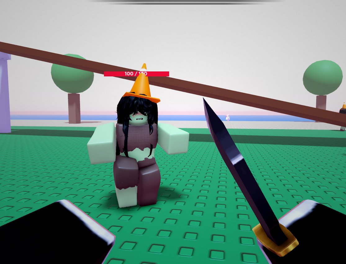 1boy1girl female knife male roblox robloxian zombie