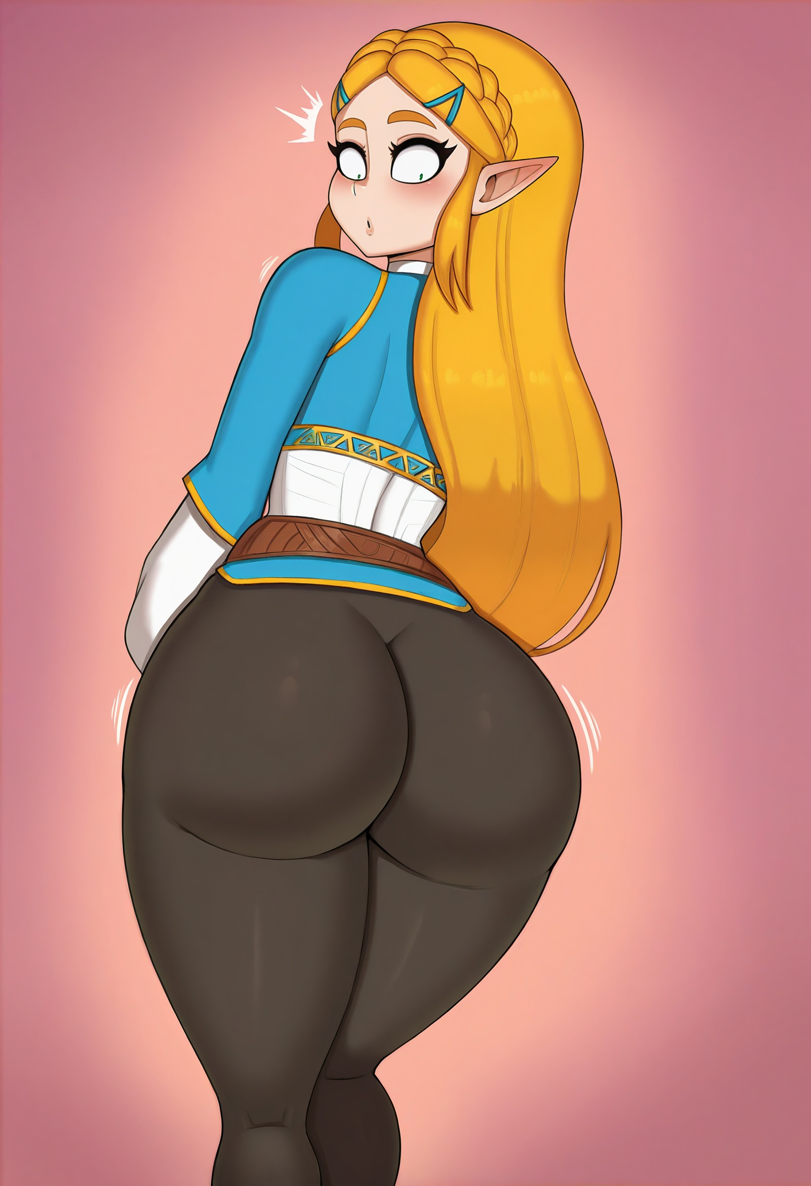 1girls, 2025, 2d, 2d (artwork), 2d artwork, ass, big ass, bimbo, blonde hair, breath of the wild, digital art, digital media, digital media (artwork), drunkavocado, female, female focus, female only, fully clothed, jpeg, jpg, nintendo, princess zelda, source request, tagme, the legend of zelda, tight clothing, zelda (breath of the wild)