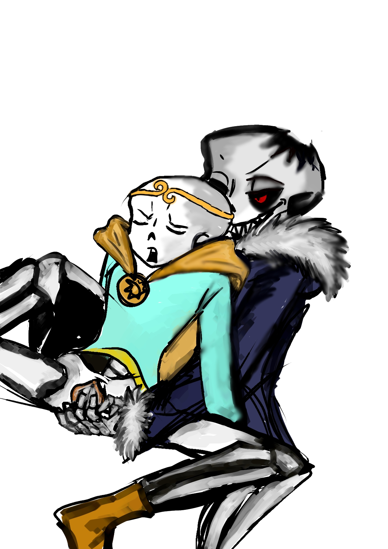 Detailed artwork of Dream Sans in a provocative pose