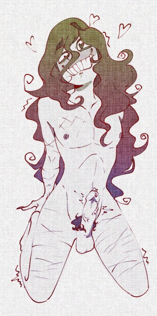 1boy, blush, color filter, crazy, crazy eyes, erect penis, erection, feminine male, hair, hands behind back, heart-shaped pupils, hearts around head, horny, horny face, horny male, john doe (character), john doe (game), john doe (john doe), long fingernails, long hair, long pubic hair, looking at viewer, male, male only, messy hair, monster boy, nipples, on knees, penis, pointy fingernails, pointy nails, precum, precum drip, precum on penis, pubes, pubic hair, purpleverse, scars, scratch marks, scratches, self harm fetish, self harm scars, shikari27031, smile, solo, solo focus, solo male, staring at viewer, veiny penis, white background, white void