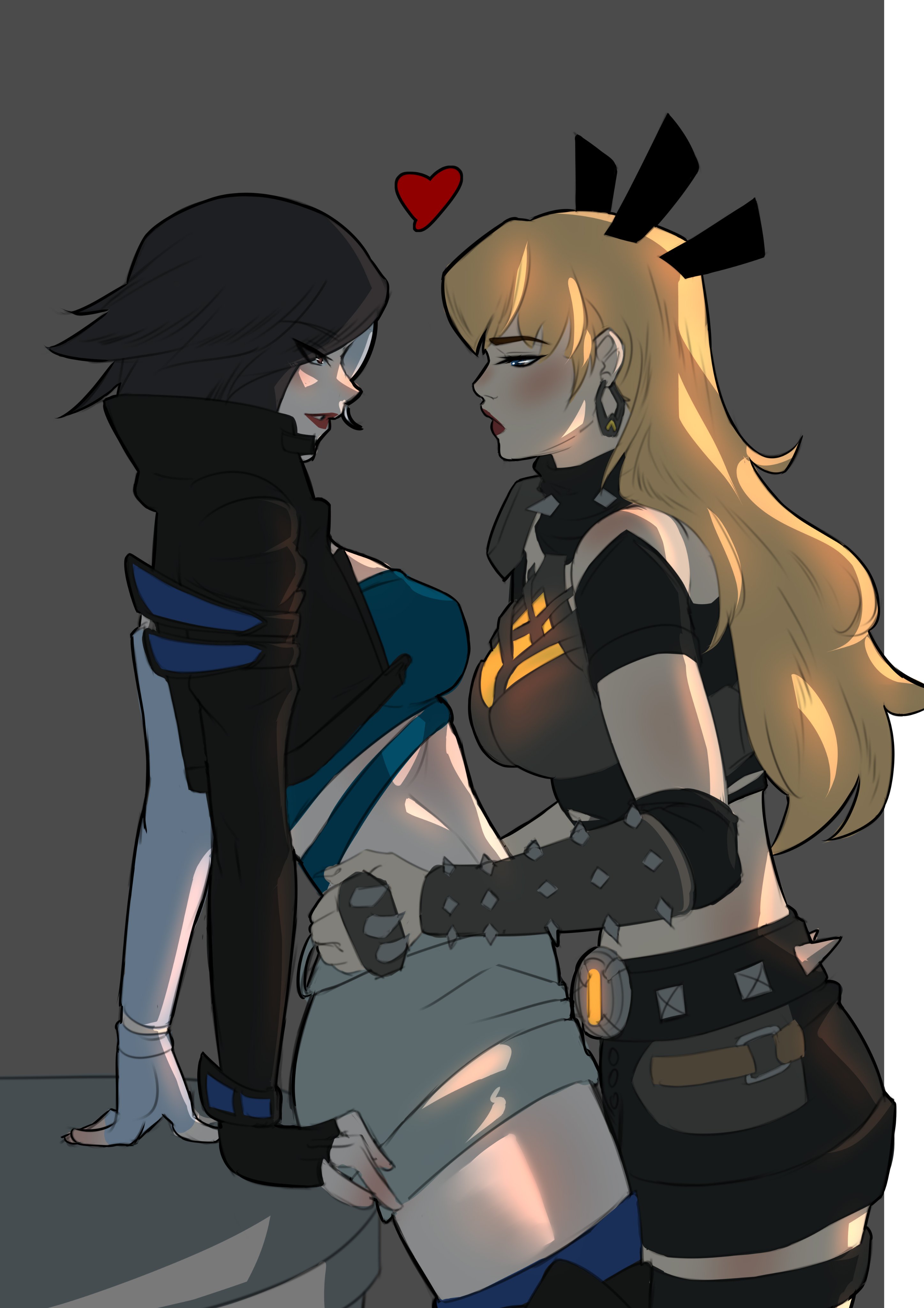 2d, 2girls, clothed, clothed female, female, female only, hayashidraws, luna snow, luna snow (marvel rivals), magik (illyana rasputin), magik (marvel rivals), marvel, marvel comics, marvel rivals, snowsword, x-men, yuri