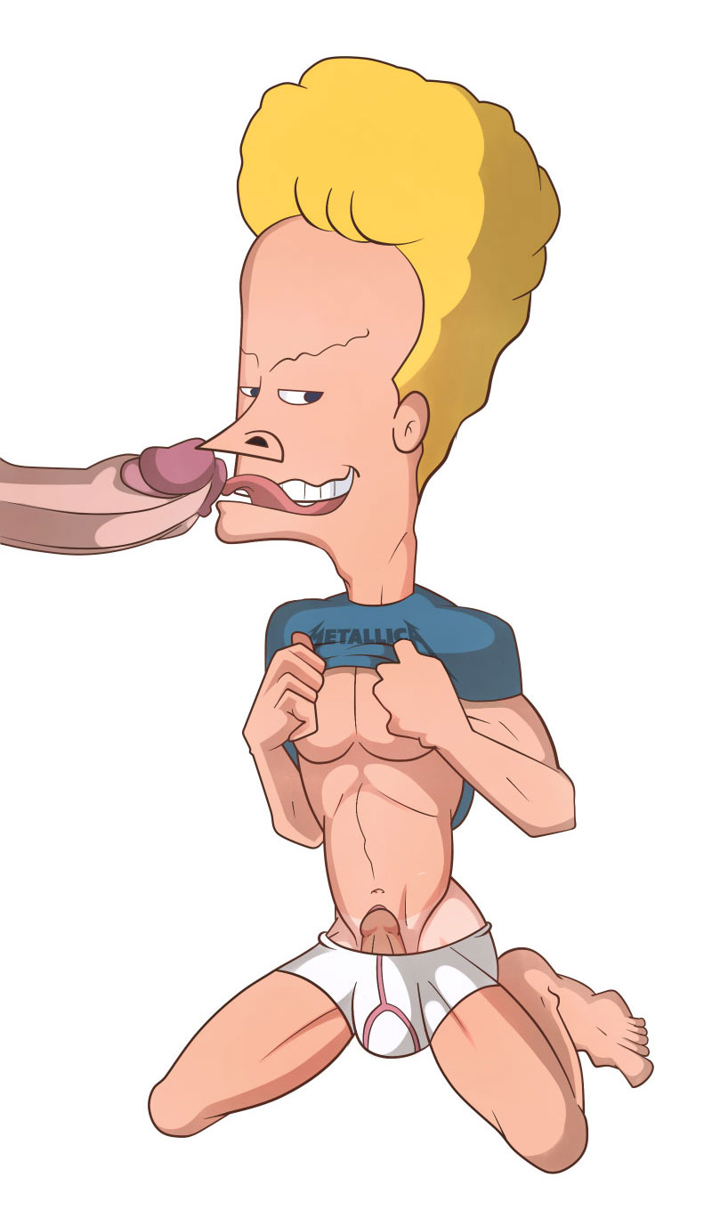 2014 balls beavis beavis_and_butt-head clothing human iyumiblue male male_only mtv multiple_males paramount_pictures penis solo_focus testicles underwear yaoi