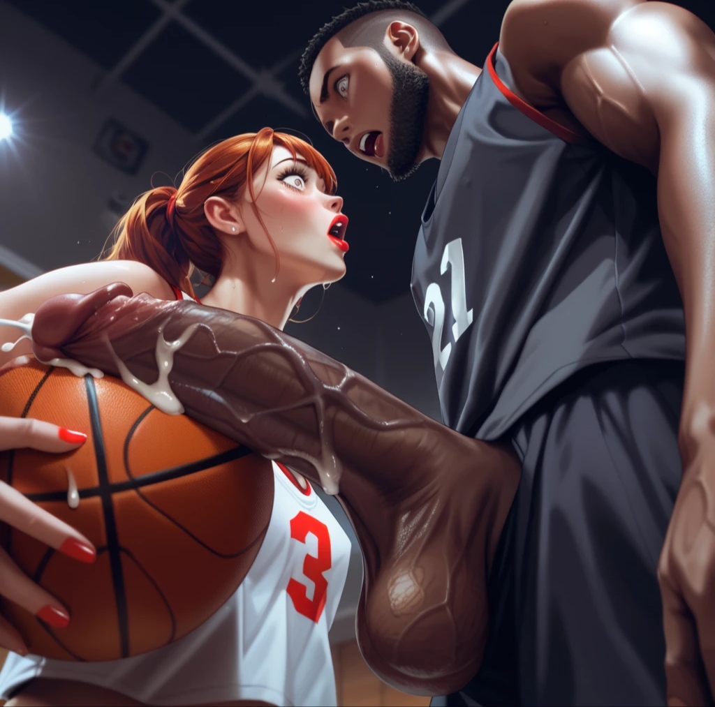 2d ai_generated anime basketball basketball_uniform cumshot huge_cock premature_ejaculation shocked sport sports_uniform veiny_penis