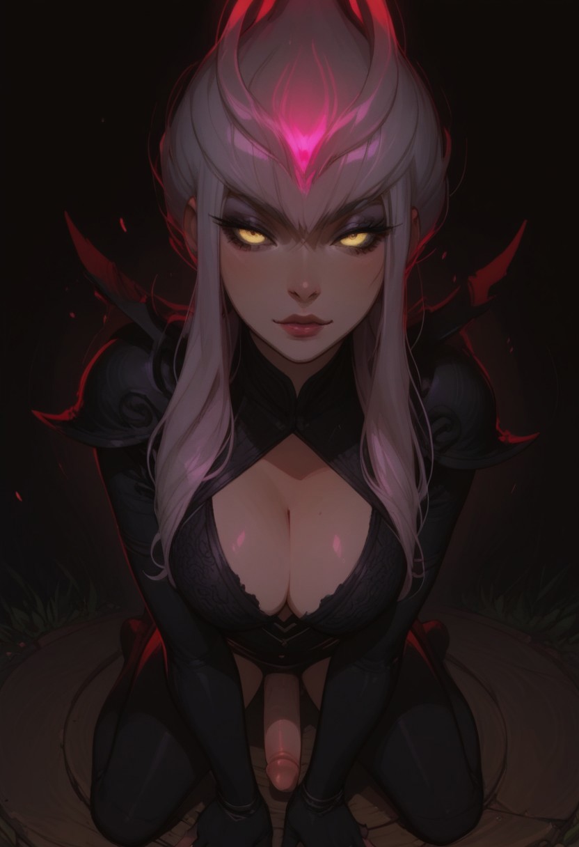 ai_generated blindparty evelynn futanari league_of_legends penis