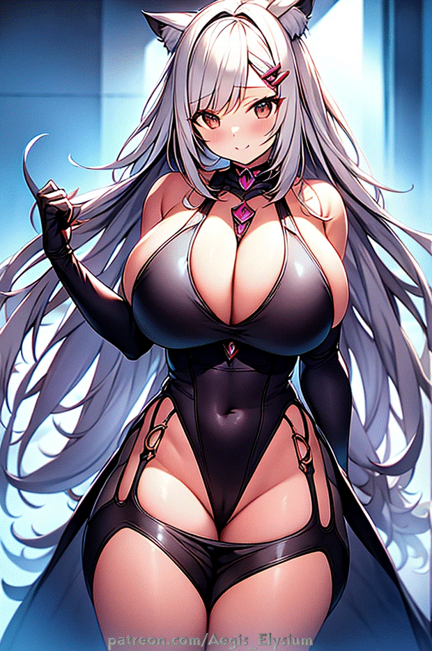 1girls aegis_elysium ai_art ai_generated animal_ears armor blush blushing_at_viewer breasts cat_ears cat_girl cleavage day elbow_gloves female_armor female_focus fox gem gloves hair_ornament headpiece highleg highleg_leoatard highleg_leotard highres huge_breasts indoors jewelry large_breasts leotard long_hair looking_at_viewer navel nekomimi original_character patreon patreon_username pussy pussy_peek red_eyes silver_hair solo solo_focus thick_breasts thick_thighs thighs tiara turtleneck turtleneck_leotard very_long_hair