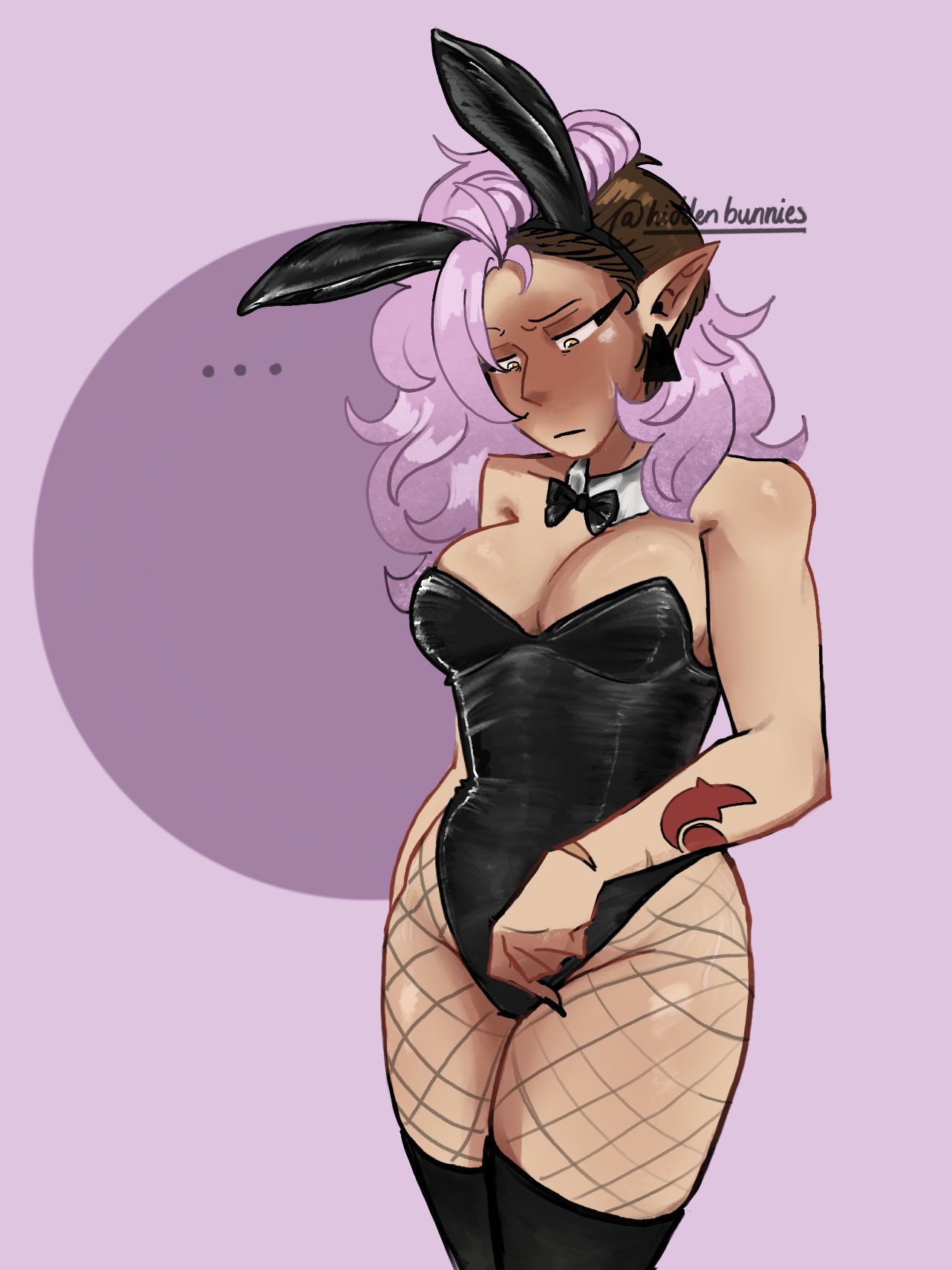 , 1girls, amity blight, ass, big ass, big butt, big hips, big thighs, blush, blush lines, blushing, boobs, bra, breasts, bunny costume, bunny ears, bunny girl, bunny tail, bunnysstars, bunnysuit, butt, disney, disney channel, english, english text, female, gold eyes, golden eyes, hazel eyes, hips, huge ass, huge butt, huge hips, huge thighs, luz noceda, massive ass, massive butt, massive hips, massive thighs, medium ass, medium boobs, medium breasts, medium butt, medium tits, pink hair, small ass, small boobs, small breasts, small butt, small tits, tattoo, text, text bubble, the owl house, the owl house (finale), thick thighs, thighhighs, thighs, tits, wide hips, wide thighs, yuri
